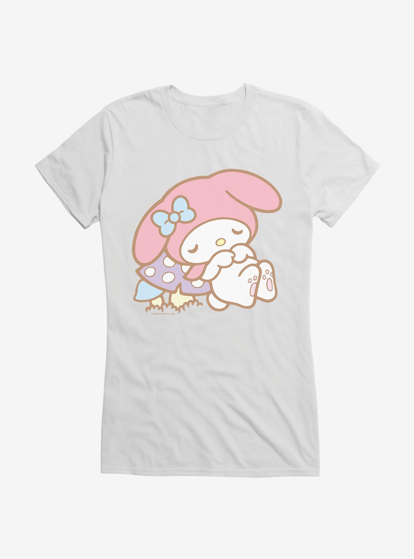 My Melody Napping Girls T-Shirt, WHITE, hi-res