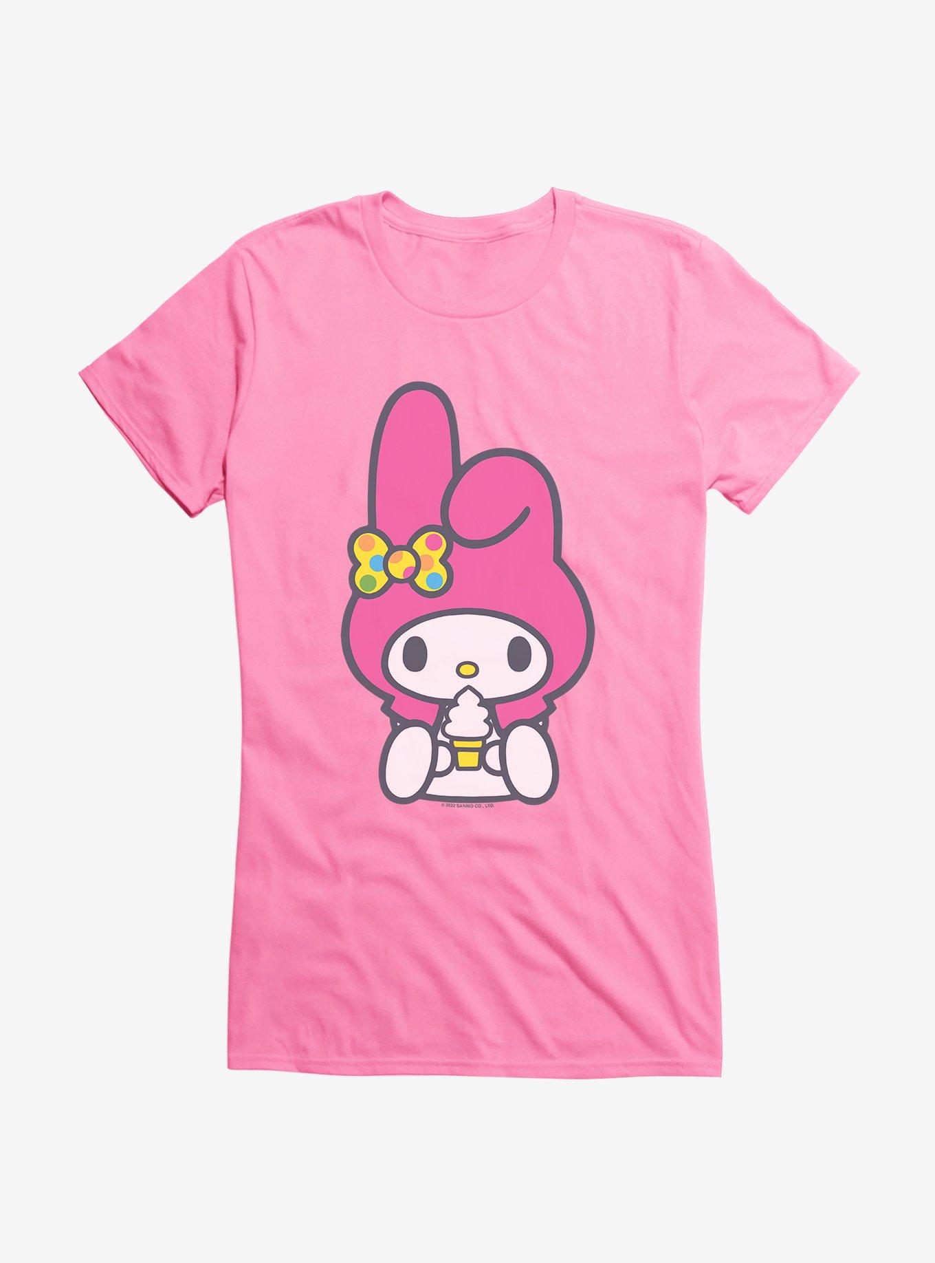 My Melody Loves Ice Cream Girls T-Shirt, AZAELEA PINK, hi-res