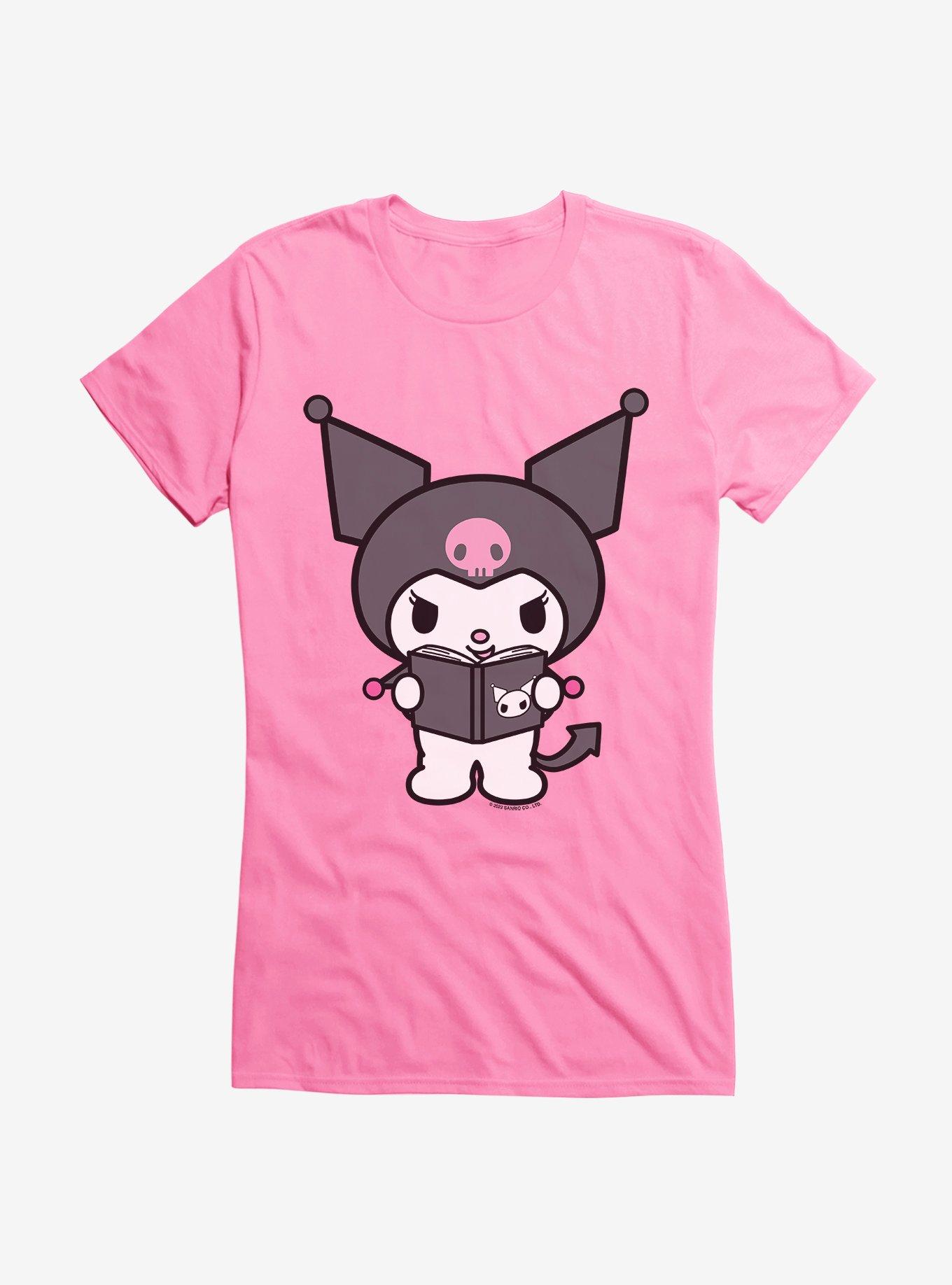 Kuromi Reading Girls T-Shirt, , hi-res
