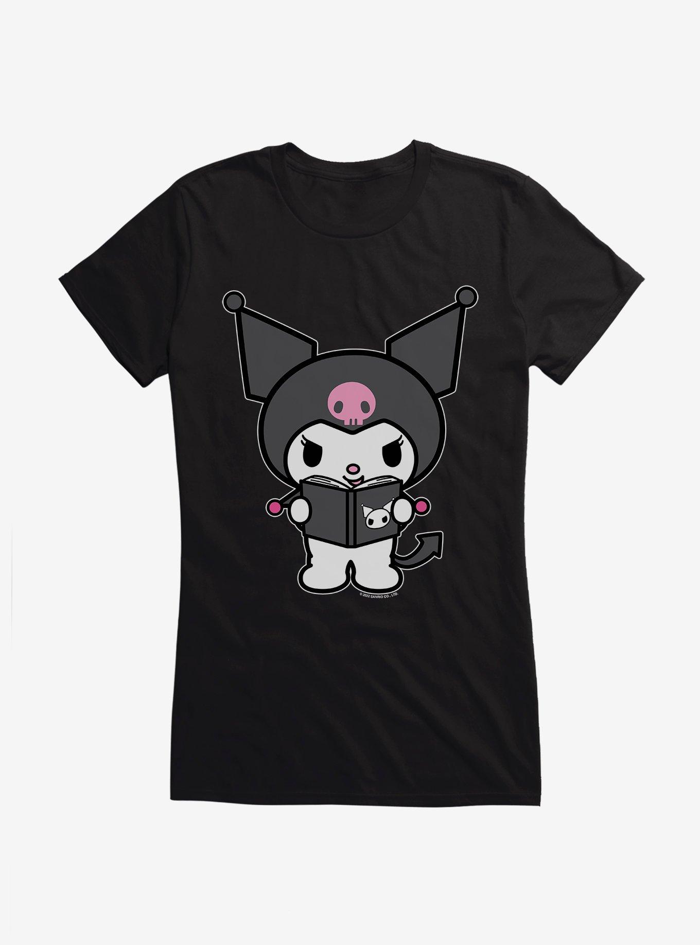 Kuromi Reading Girls T-Shirt, , hi-res