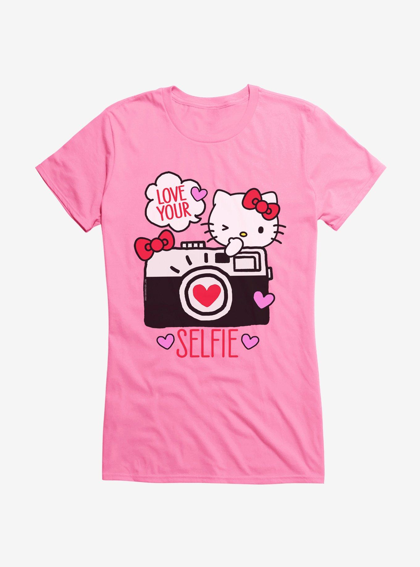 Hello Kitty Selfie Love Girls T-Shirt, AZAELEA PINK, hi-res