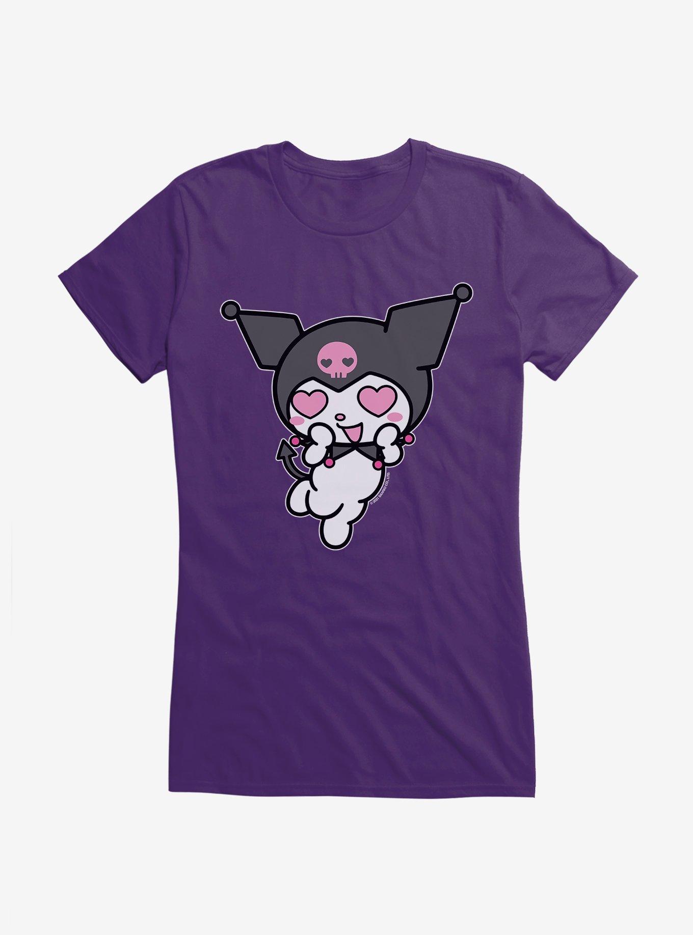 Kuromi Heart Eyes Girls T-Shirt, , hi-res