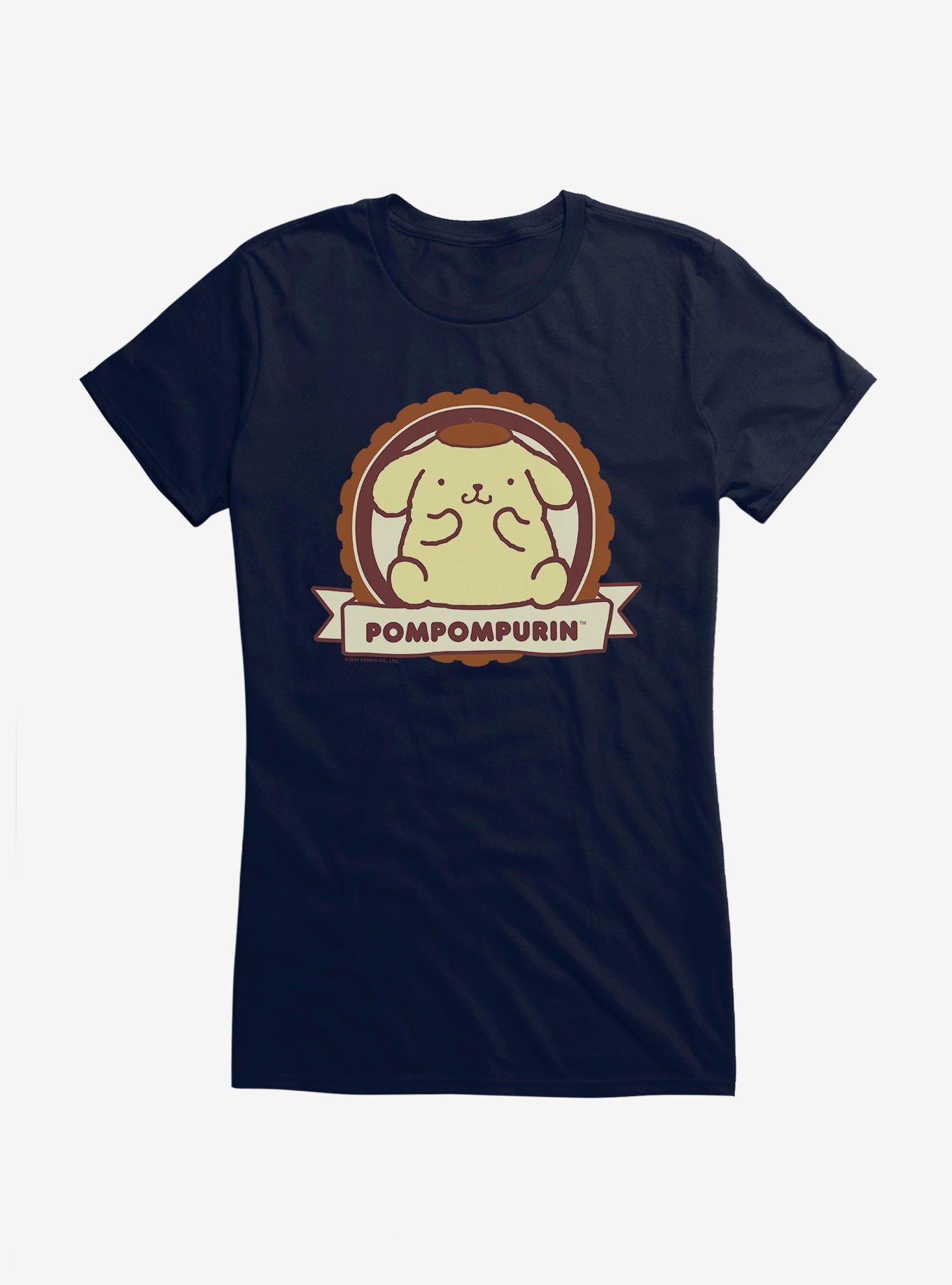Pompompurin Badge Girls T-Shirt, , hi-res