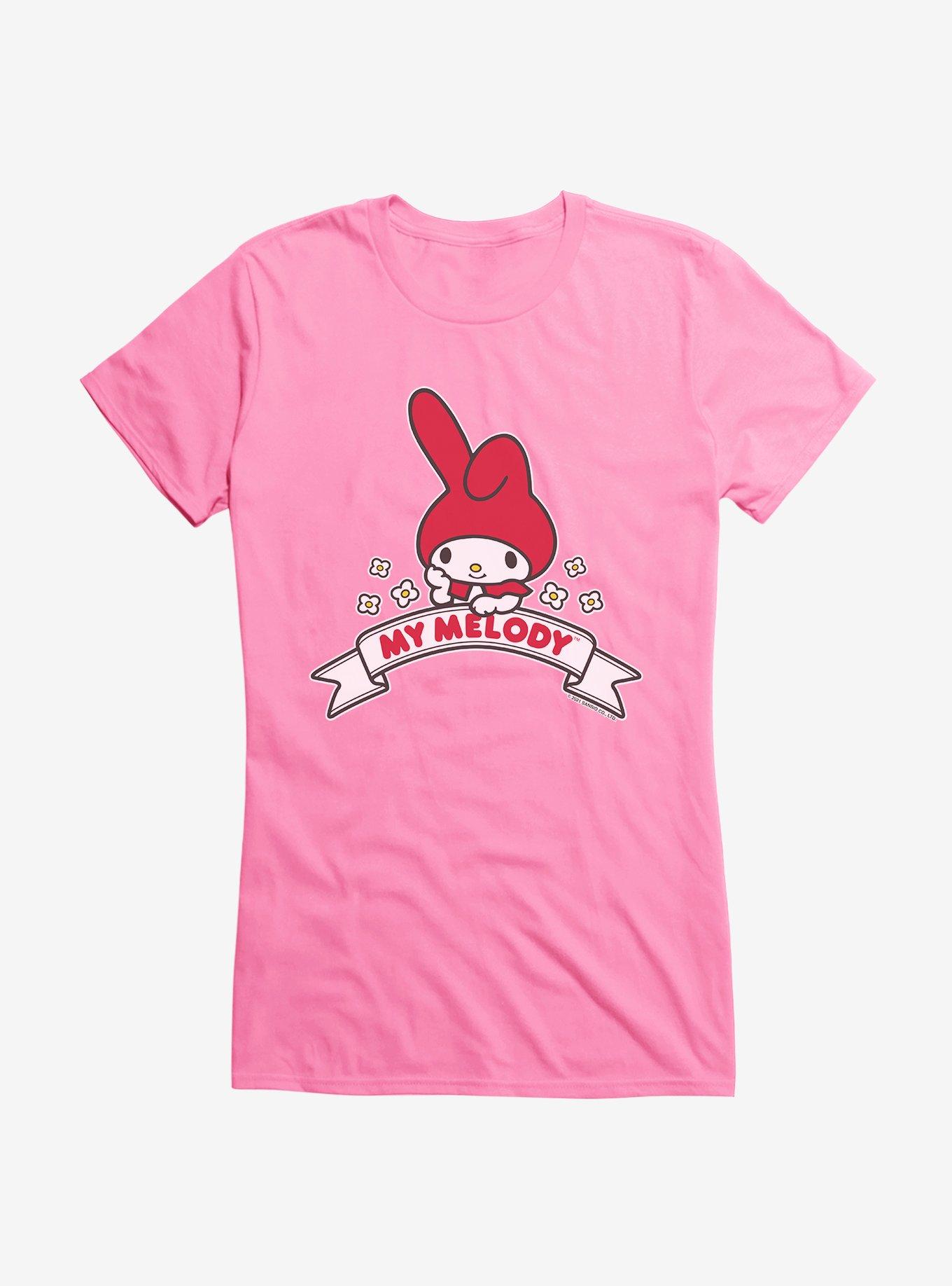 My Melody Logo Girls T-Shirt, , hi-res