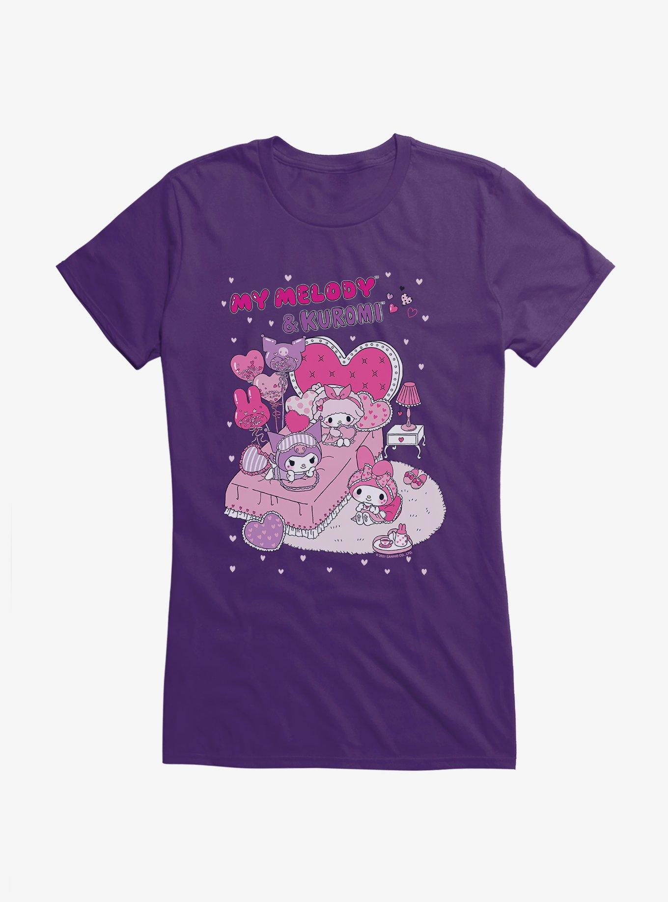 My Melody & Kuromi Sleepover Girls T-Shirt, PURPLE, hi-res