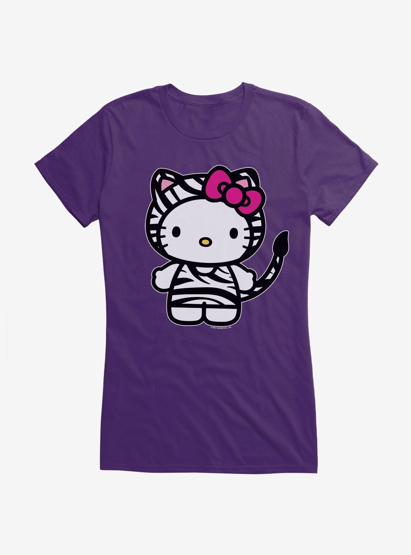 Hello Kitty Jungle Paradise Zebra Print Girls T-Shirt, , hi-res