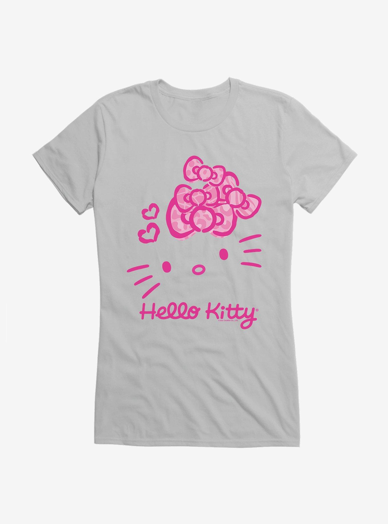Hello Kitty Jungle Paradise Pink Logo Girls T-Shirt, SPORT GRAY, hi-res
