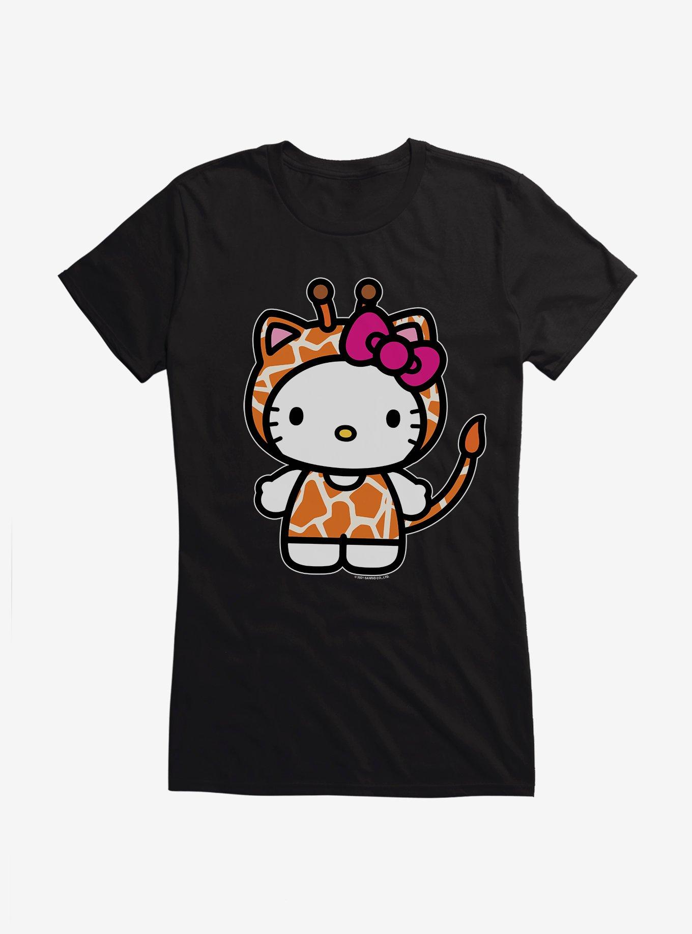 Hello Kitty Jungle Paradise Giaraffe Girls T-Shirt, BLACK, hi-res