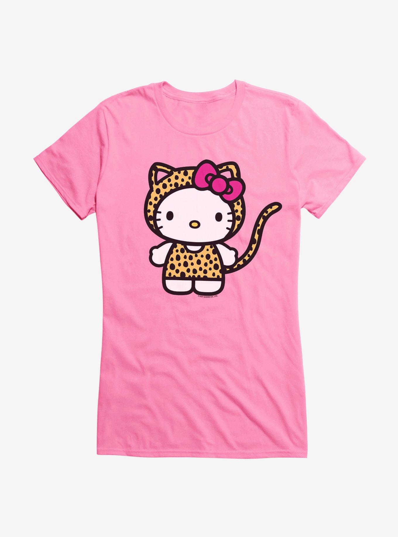Hello Kitty Jungle Paradise Cheetah Kitty Girls T-Shirt, AZAELEA PINK, hi-res