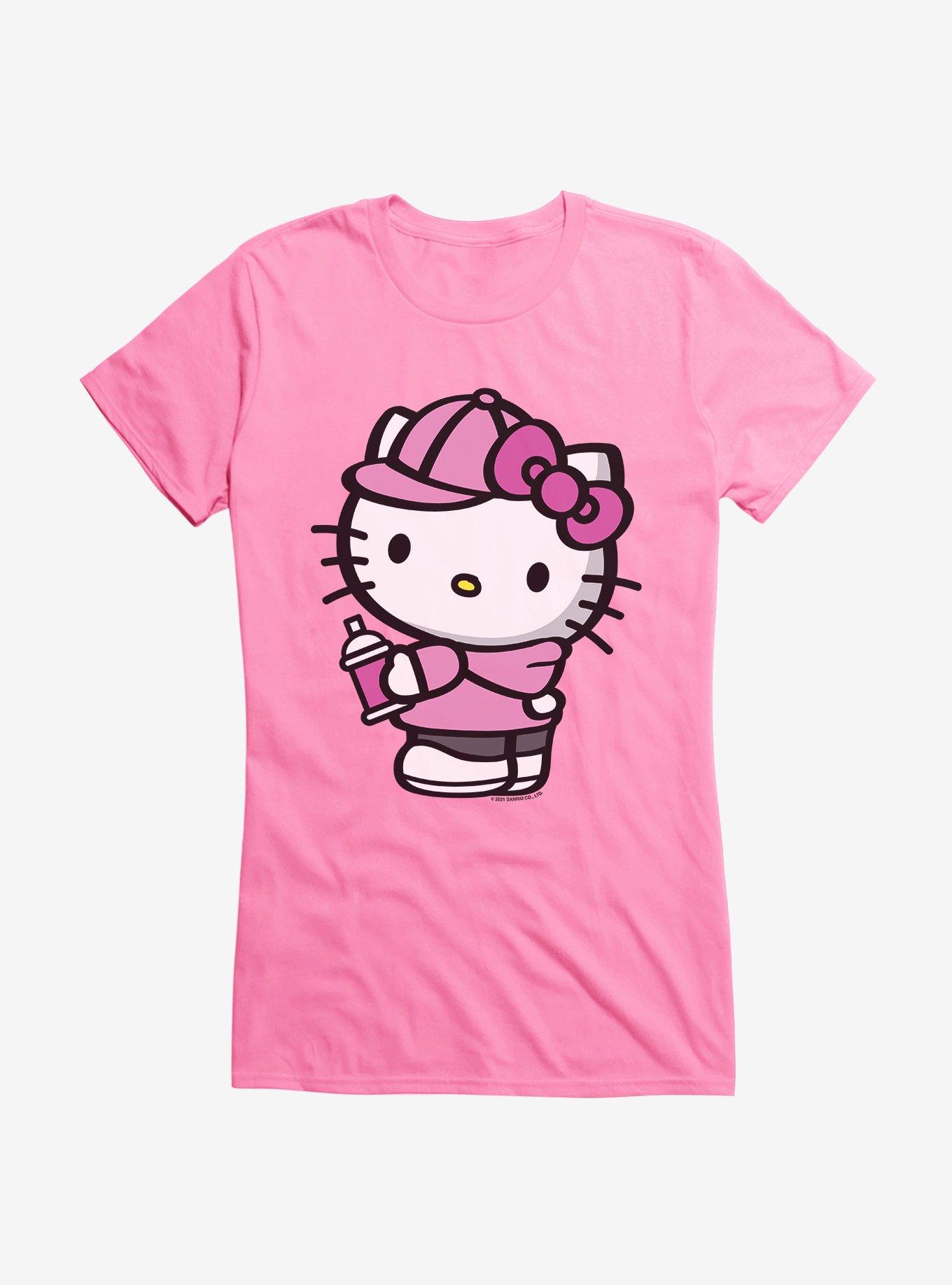 Hello Kitty Pink Side Girls T-Shirt, , hi-res