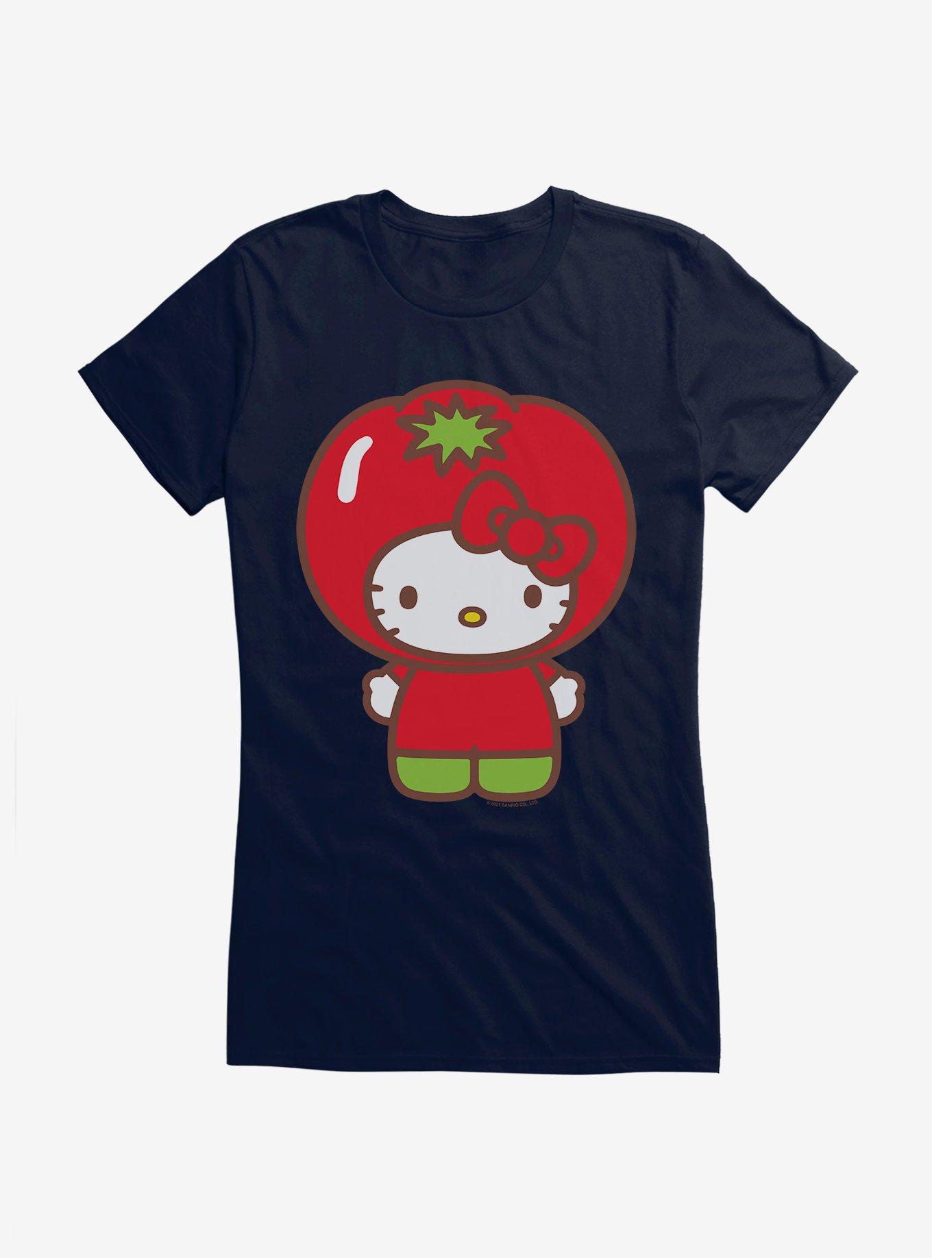 Hello Kitty Five A Day Tomato Day Girls T-Shirt, NAVY, hi-res