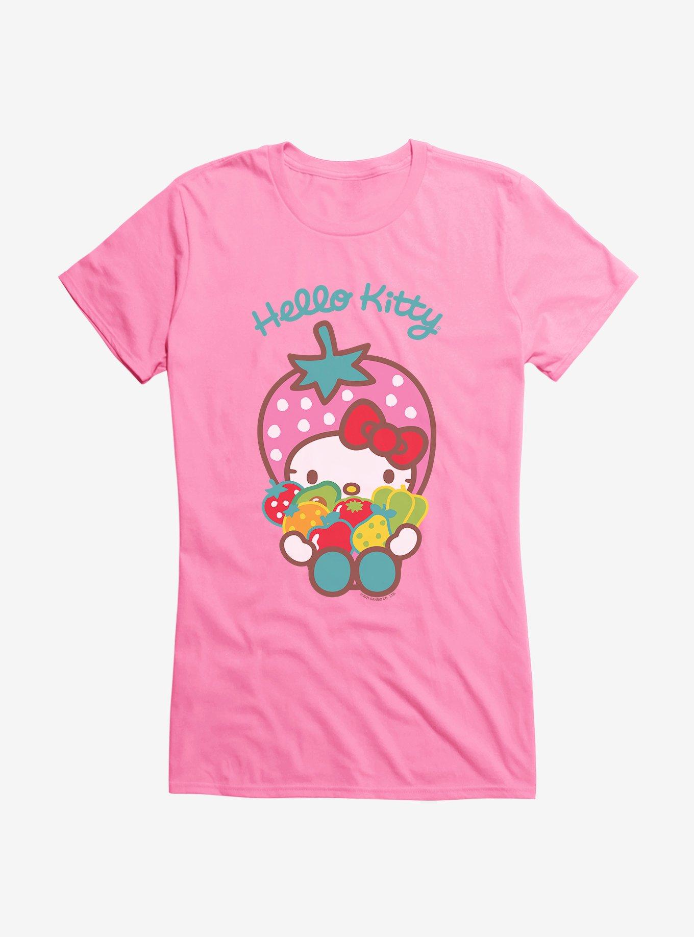 Hello Kitty Five A Day Seven Healthy Options Girls T-Shirt, AZAELEA PINK, hi-res
