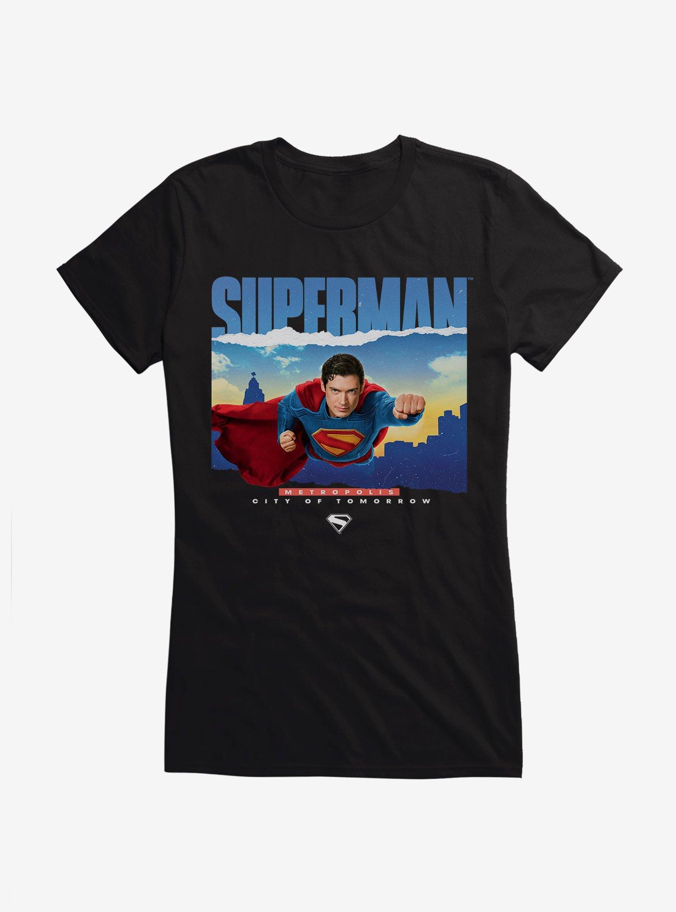 DC Comics Superman Metropolis City Of Tomorrow Girls T-Shirt, , hi-res