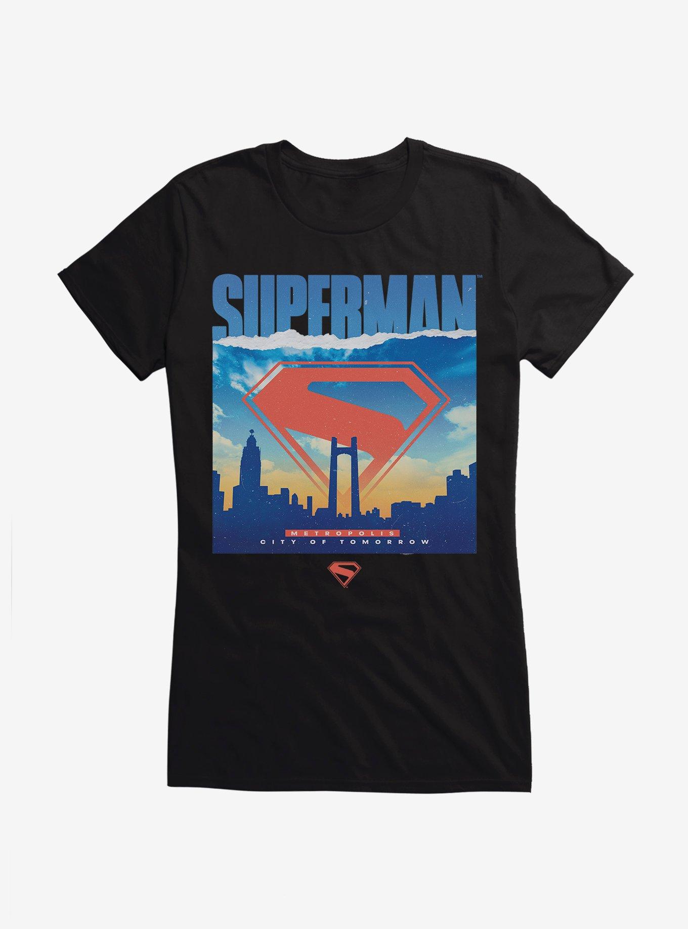 DC Comics Superman Metropolis Silhouette Girls T-Shirt, , hi-res