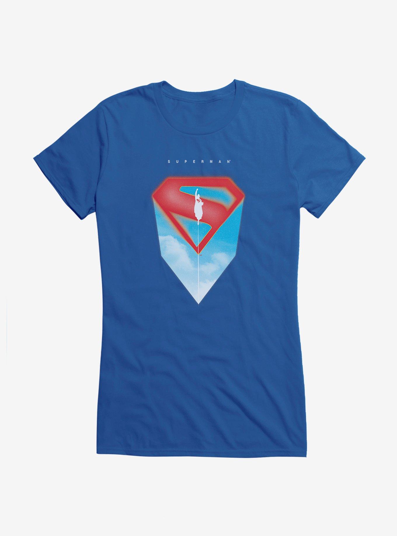 DC Comics Superman Flying Silhouette Girls T-Shirt, , hi-res