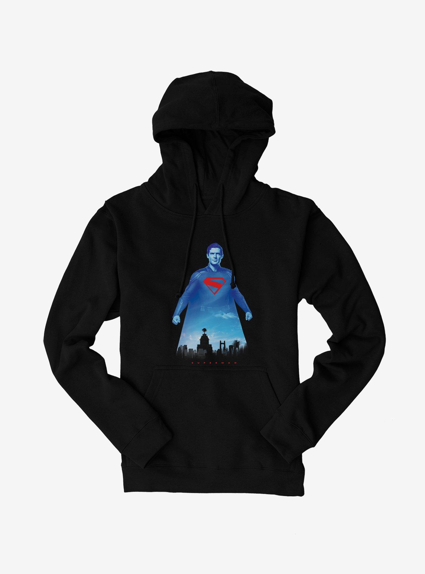 DC Comics Superman Protector Of Metropolis Hoodie, BLACK, hi-res