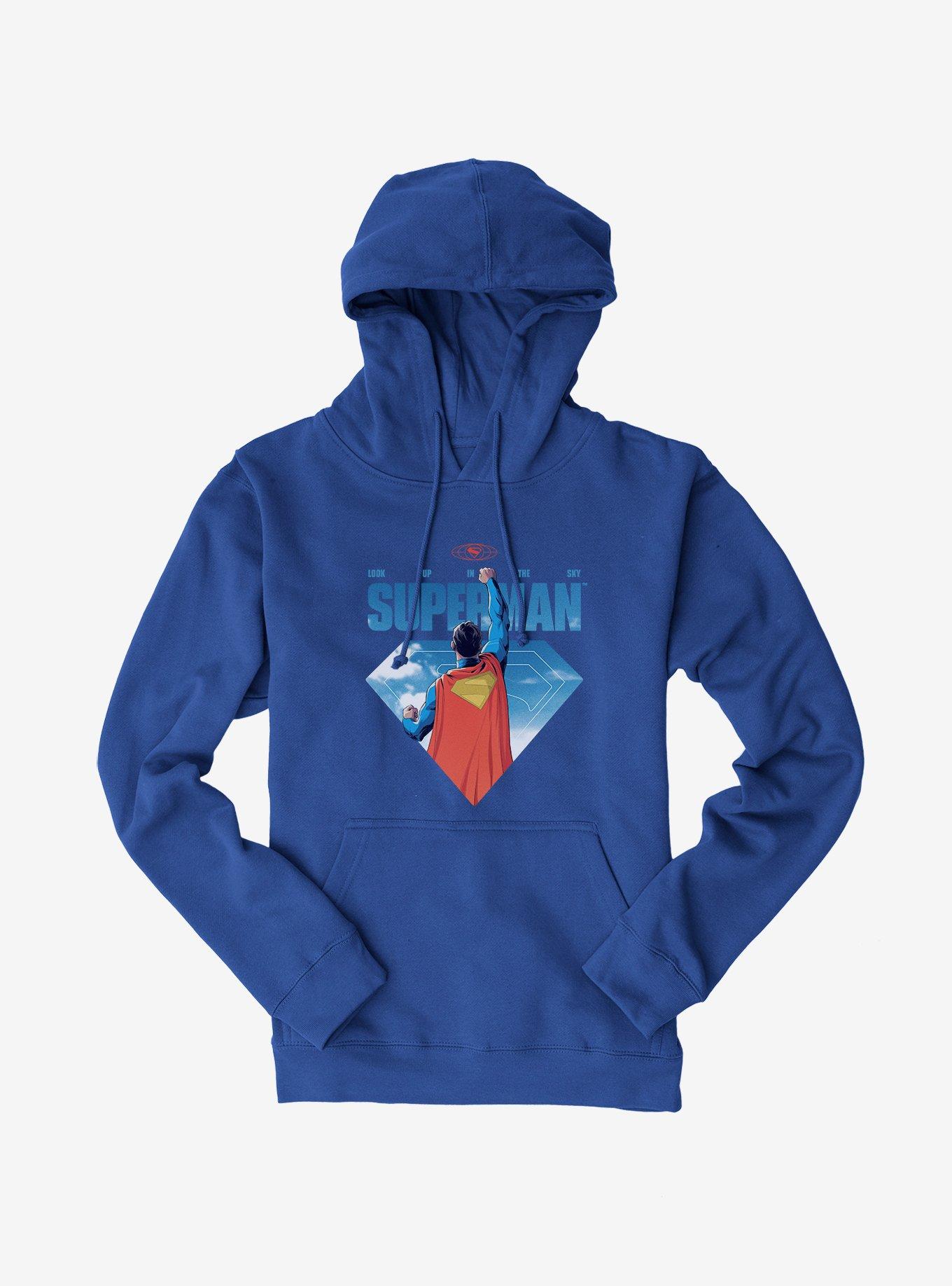 DC Comics Superman Look Up Animation Hoodie, , hi-res
