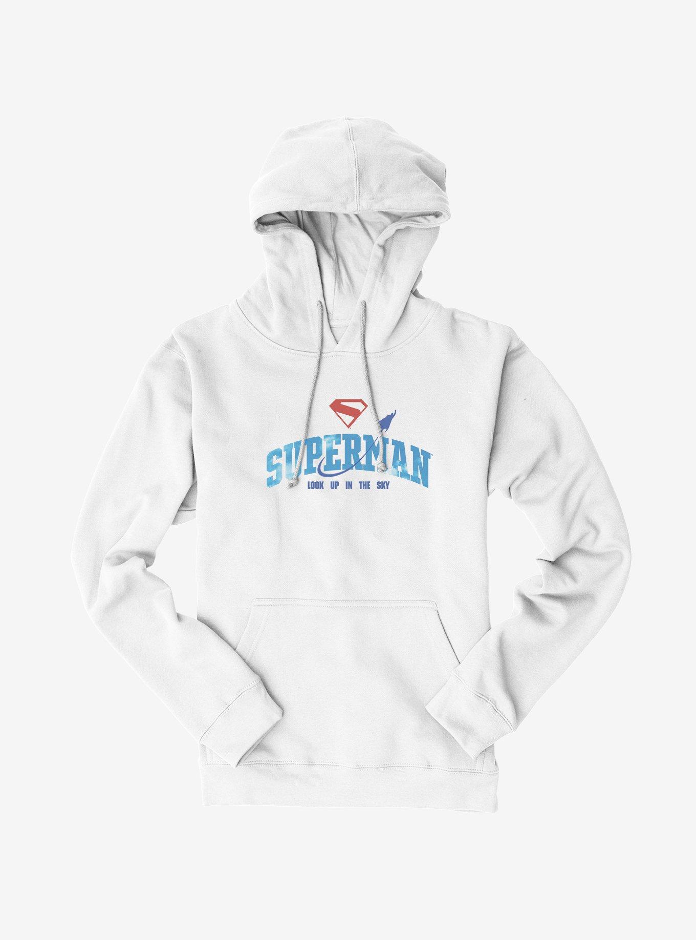 DC Comics Superman Look Up In The Sky Logo Hoodie, , hi-res