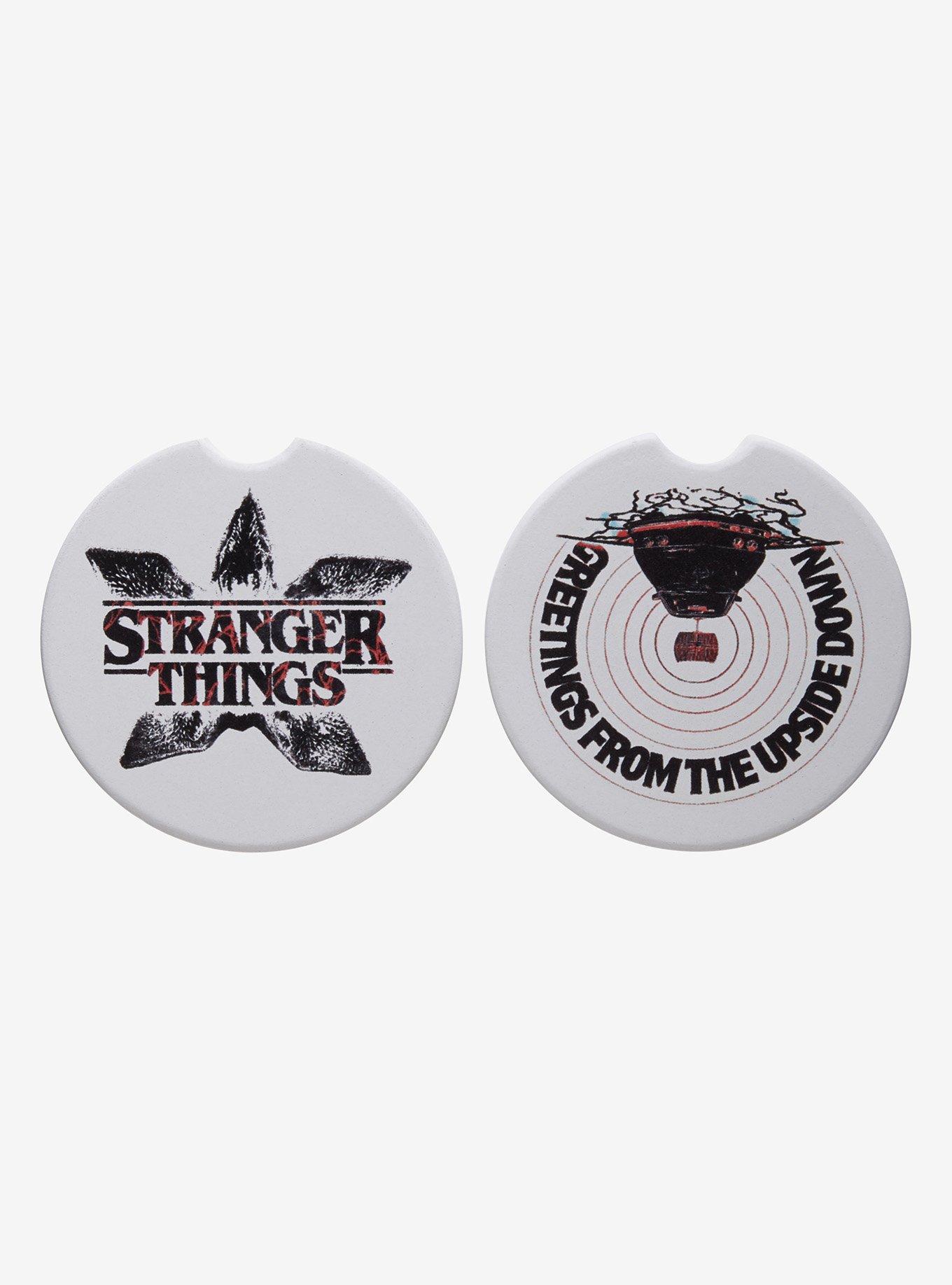Stranger Things Tonal Icons Car Coaster Set - BoxLunch Exclusive, , hi-res