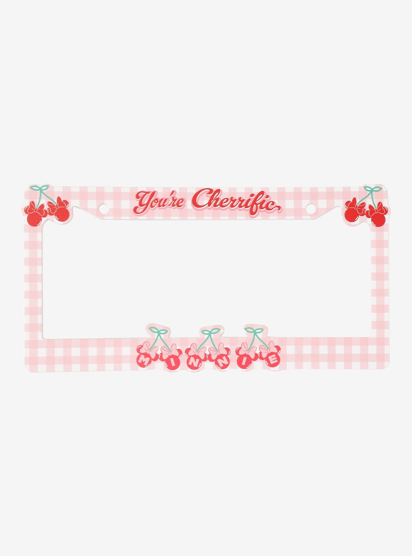 Disney Minnie Mouse You're Cherrific License Plate Frame — BoxLunch Exclusive, , hi-res