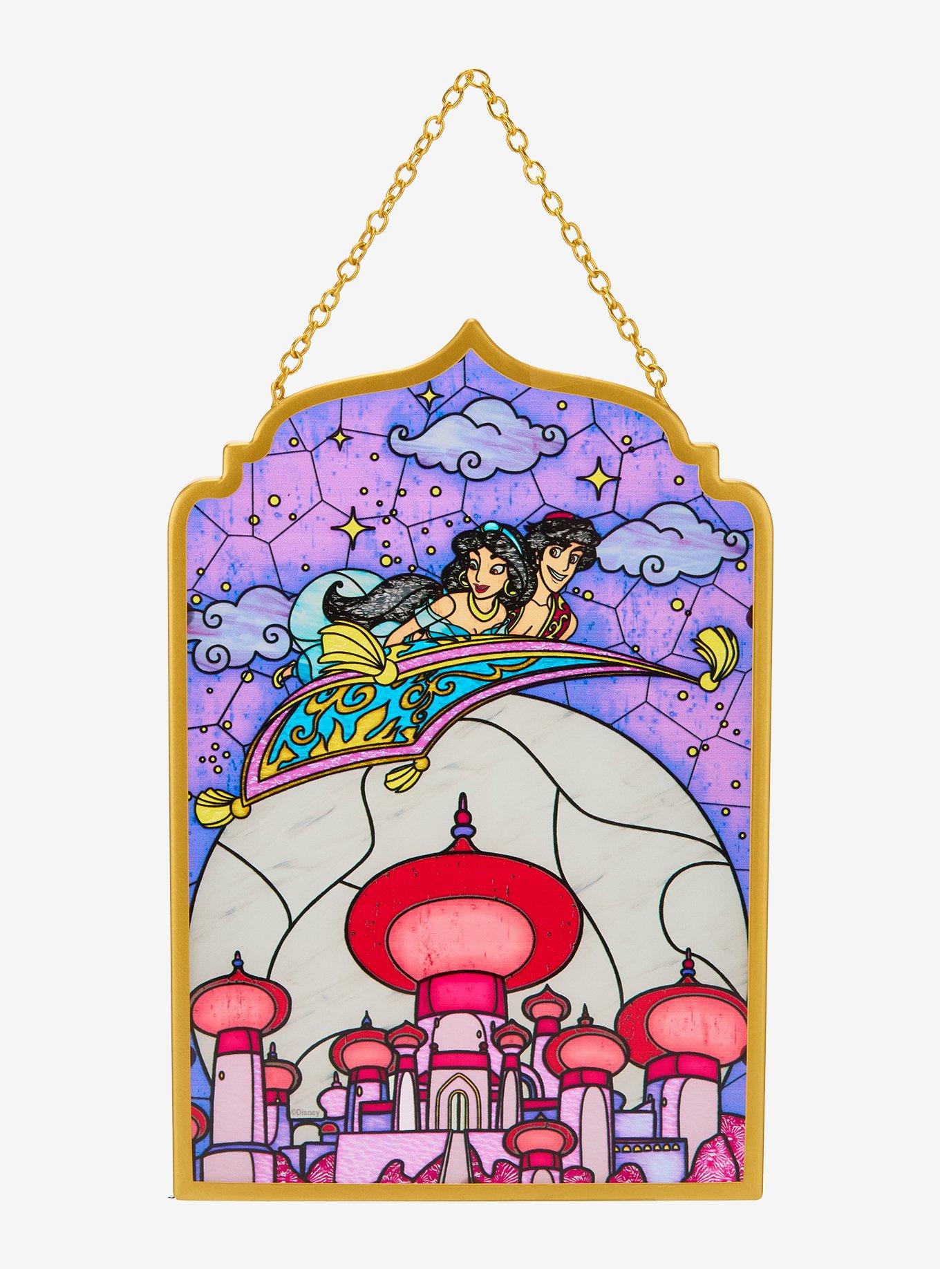 Disney Aladdin Magic Carpet Scenic Stained Glass Wall Art — BoxLunch Exclusive