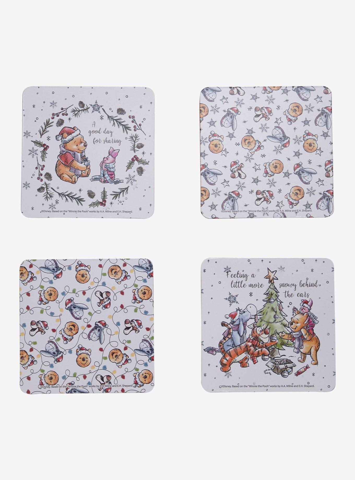 Disney Winnie the Pooh Christmas Coaster Set, , hi-res