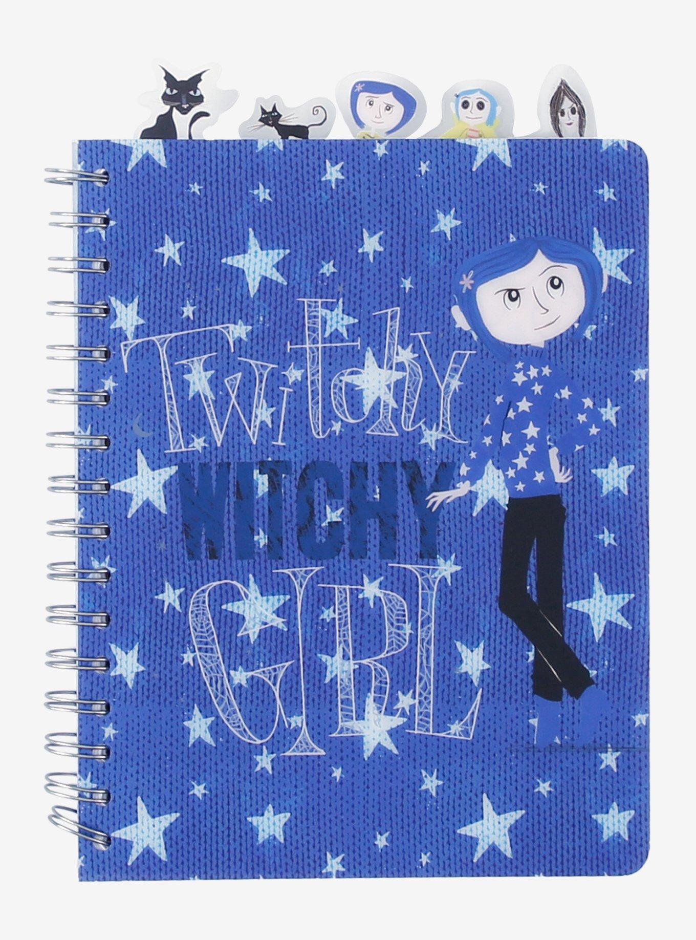 Coraline Twitchy Witchy Girl Figural Tab Journal - BoxLunch Exclusive, , hi-res