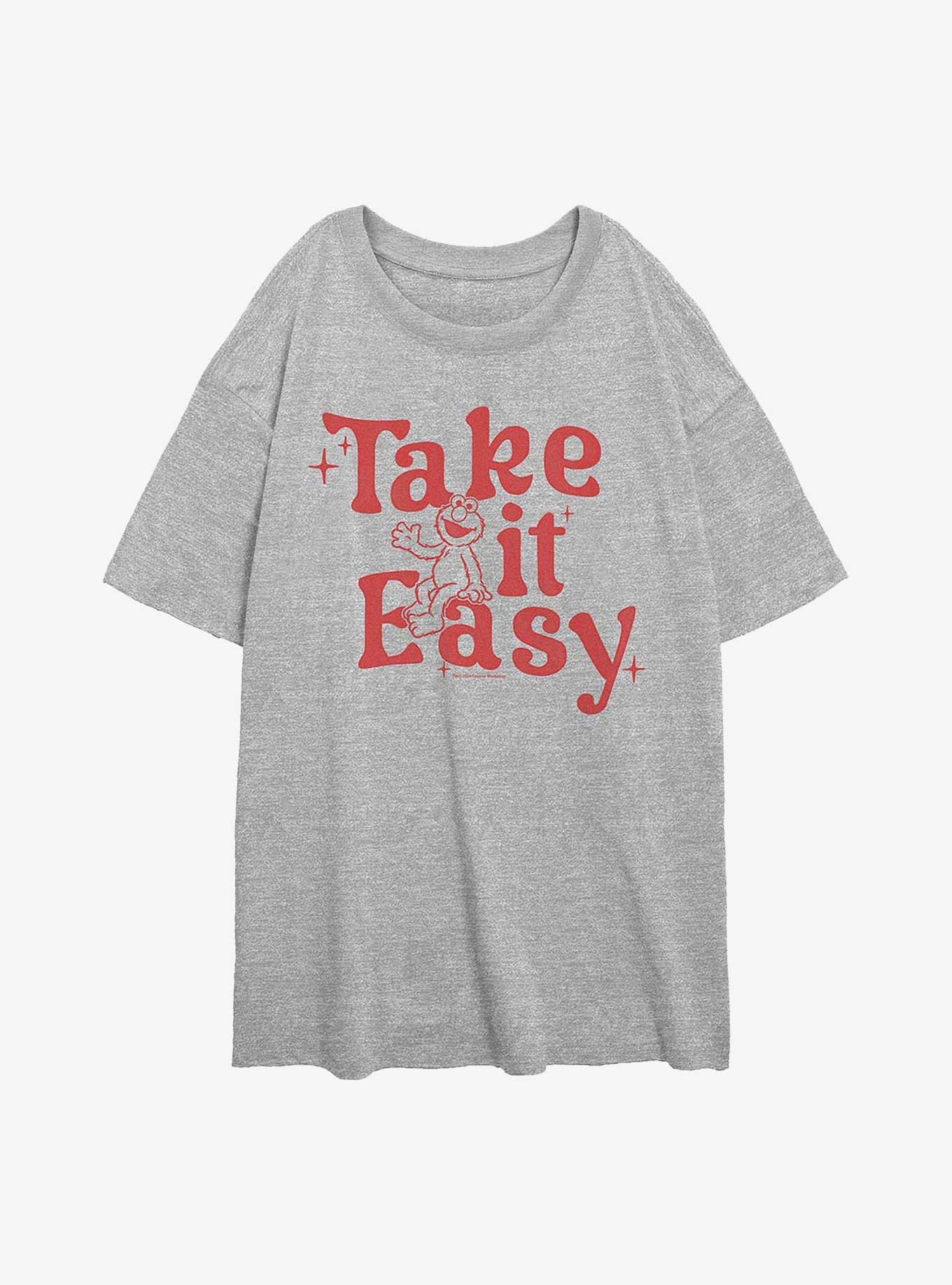Sesame Street Elmo Take It Easy Girls Oversized T-Shirt, , hi-res
