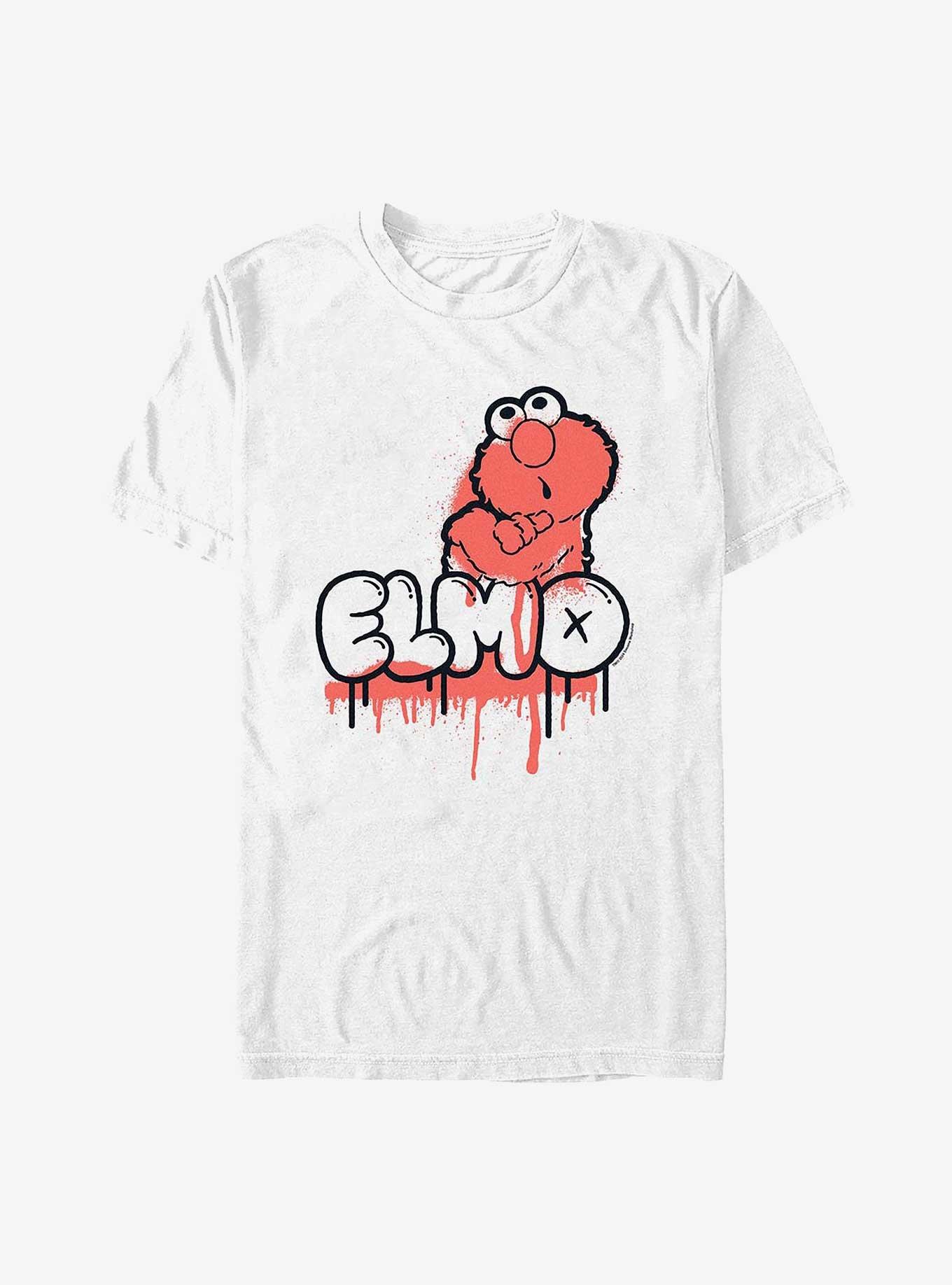 Sesame Street Elmo Graffiti T-Shirt, WHITE, hi-res