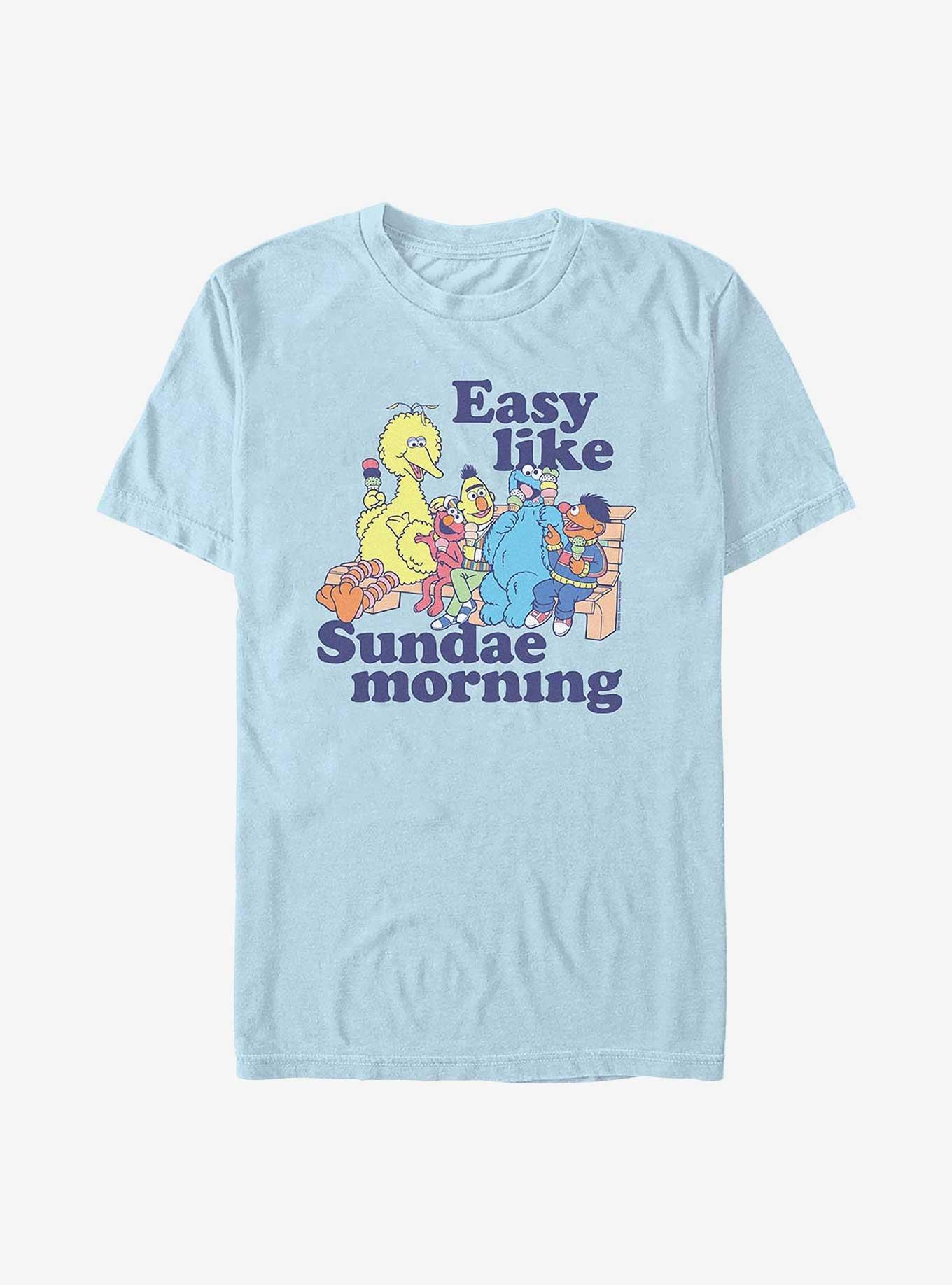 Sesame Street Easy Like Sundae Morning T-Shirt, LT BLUE, hi-res