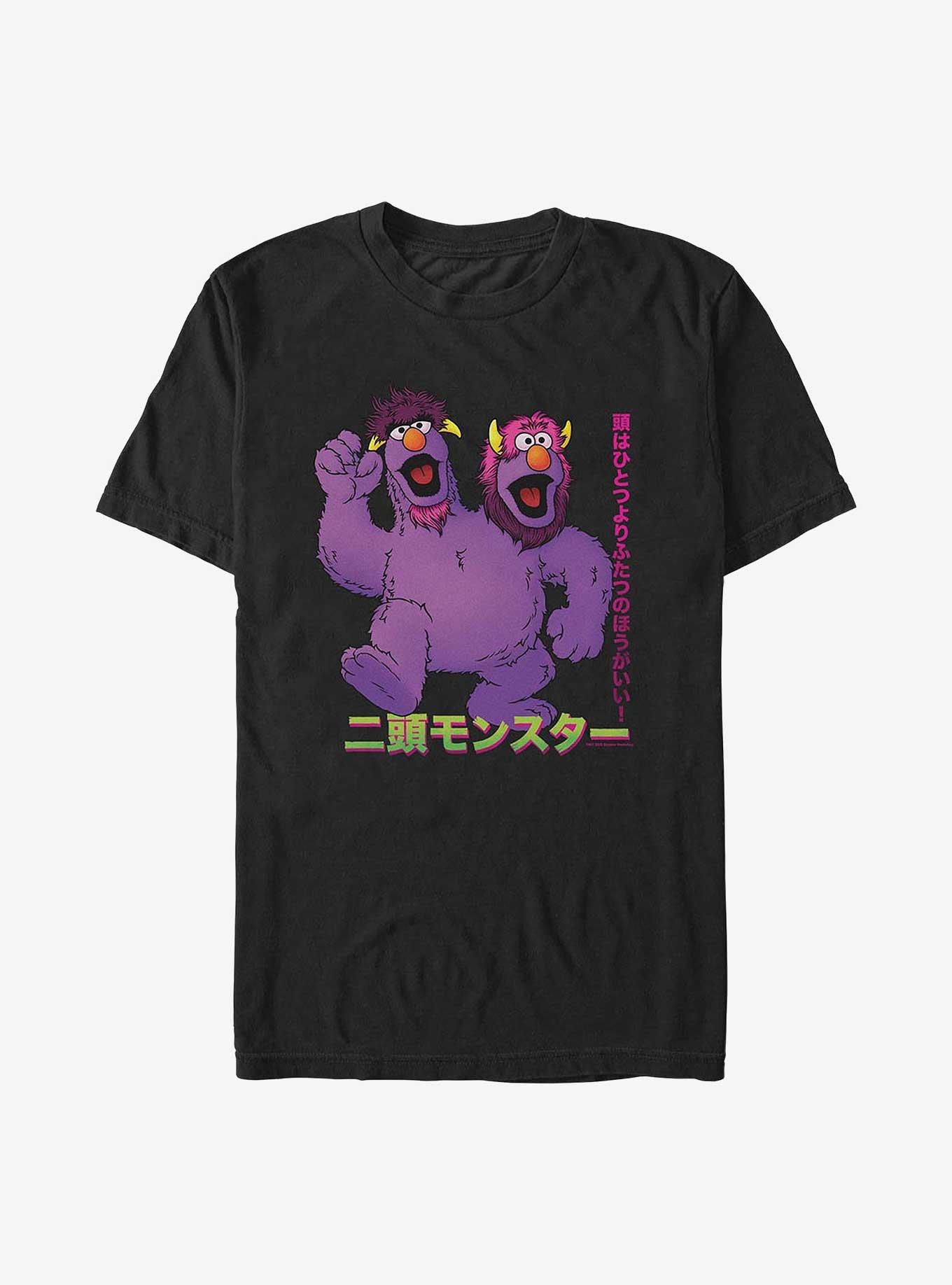 Sesame Street Two-Headed Monster T-Shirt, BLACK, hi-res