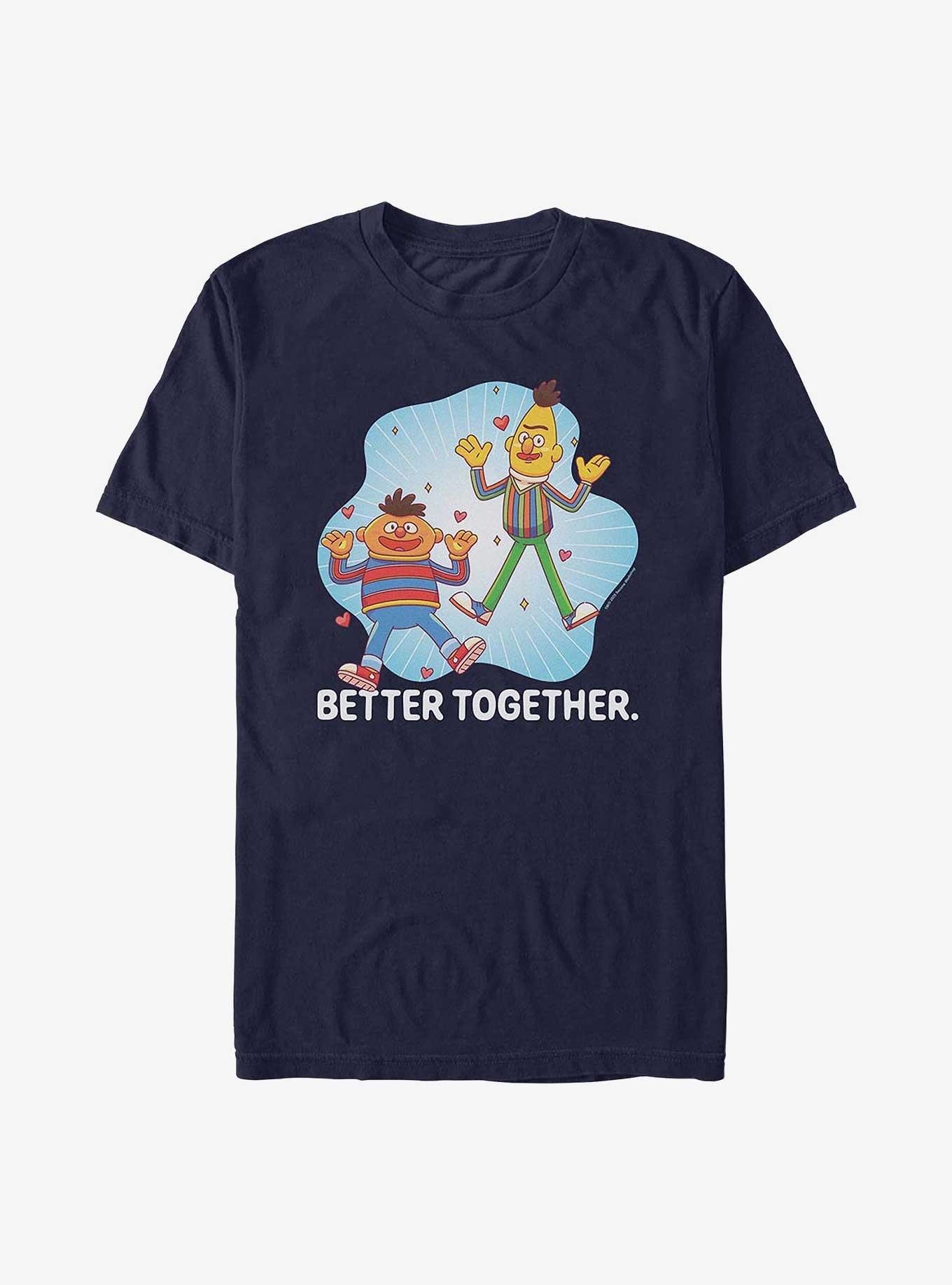 Sesame Street Better Together Bert & Ernie T-Shirt, NAVY, hi-res
