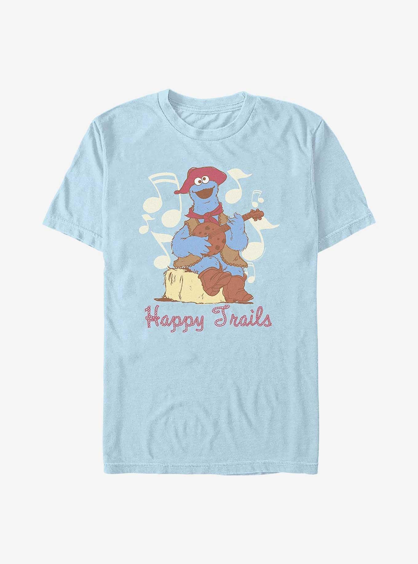 Sesame Street Happy Trails Cookie Monster T-Shirt, LT BLUE, hi-res