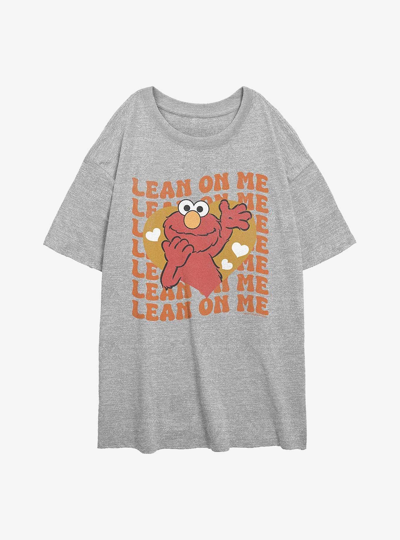 Sesame Street Lean On Me Elmo Girls Oversized T-Shirt