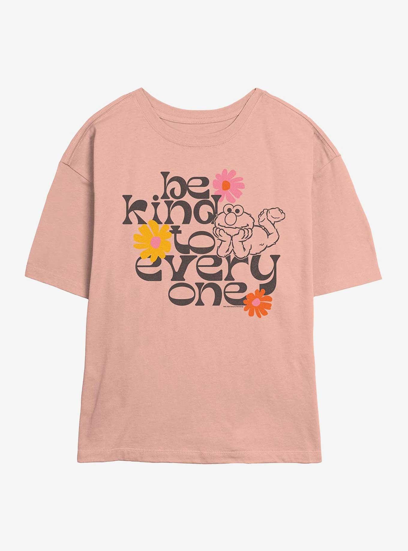 Sesame Street Elmo Be Kind To Everyone Girls Skimmer T-Shirt