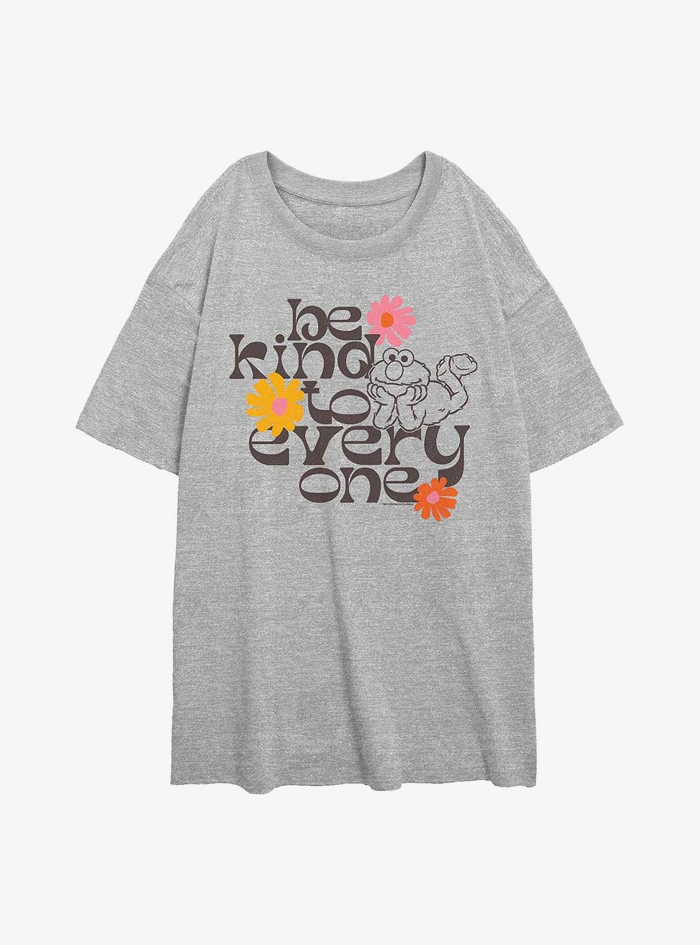 Sesame Street Elmo Be Kind To Everyone Girls Oversized T-Shirt