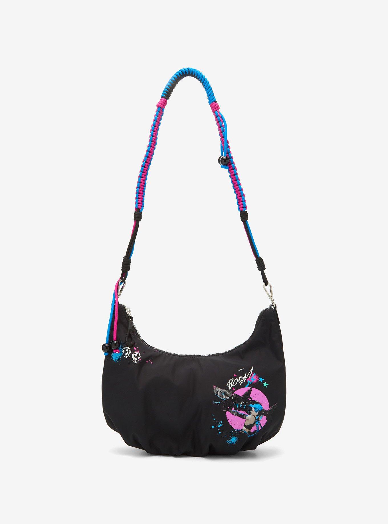 Arcane Jinx Graffiti Glow-in-the-Dark Crossbody Bag — BoxLunch