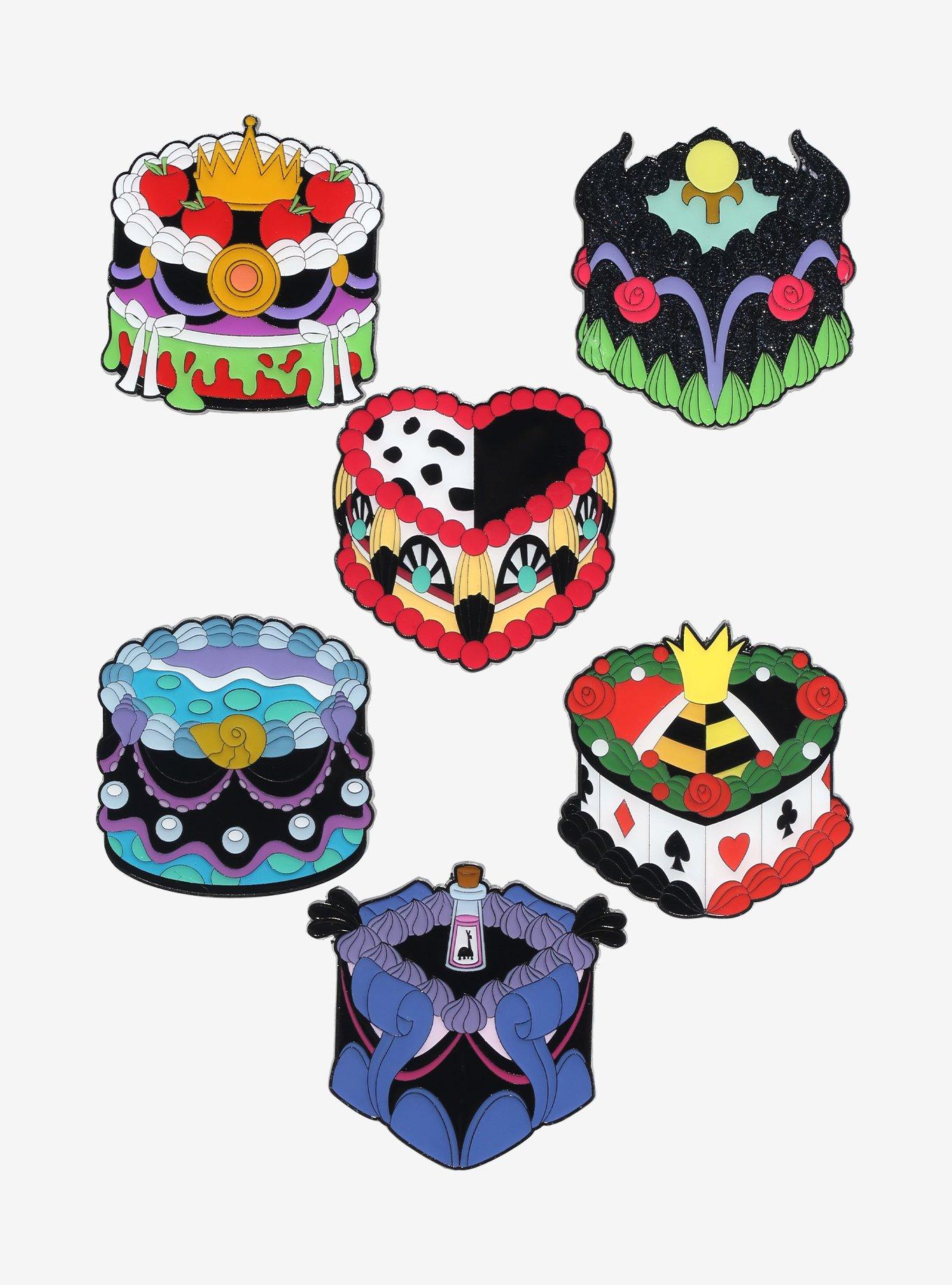 Loungefly Disney Villain Vintage Cake Blind Box Enamel Pin, , hi-res