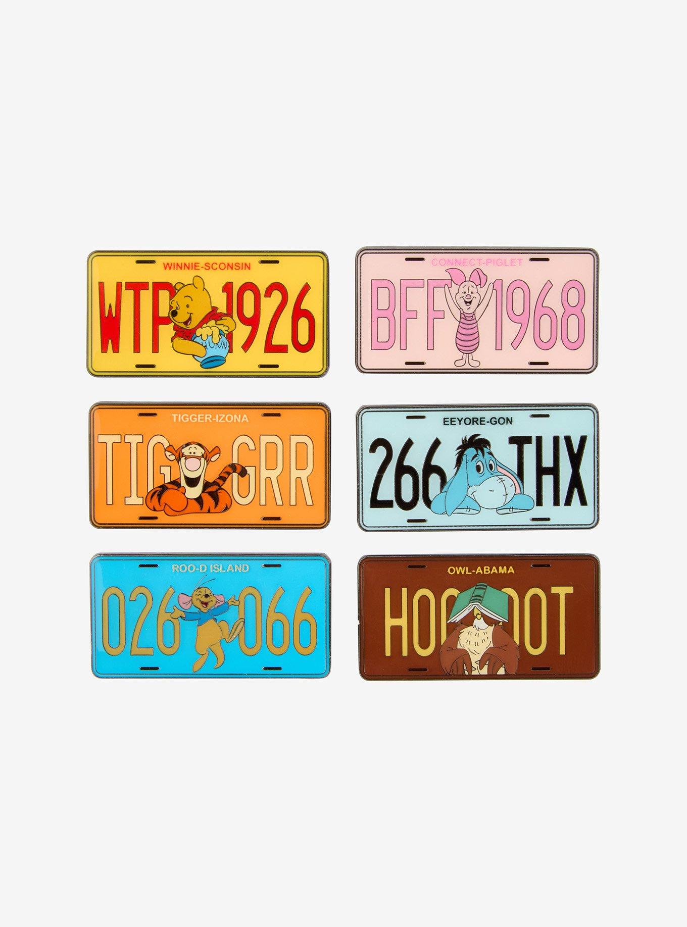 Loungefly Disney Winnie The Pooh License Plate Blind Box Enamel Pin, , hi-res