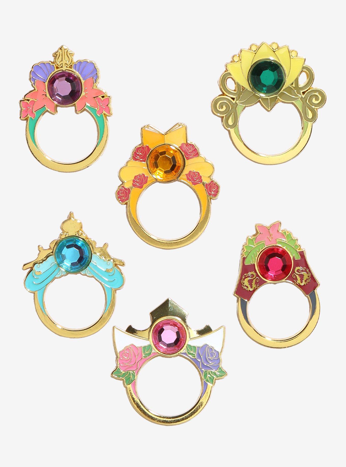 Loungefly Disney Princess Ring Blind Box Enamel Pin, , hi-res