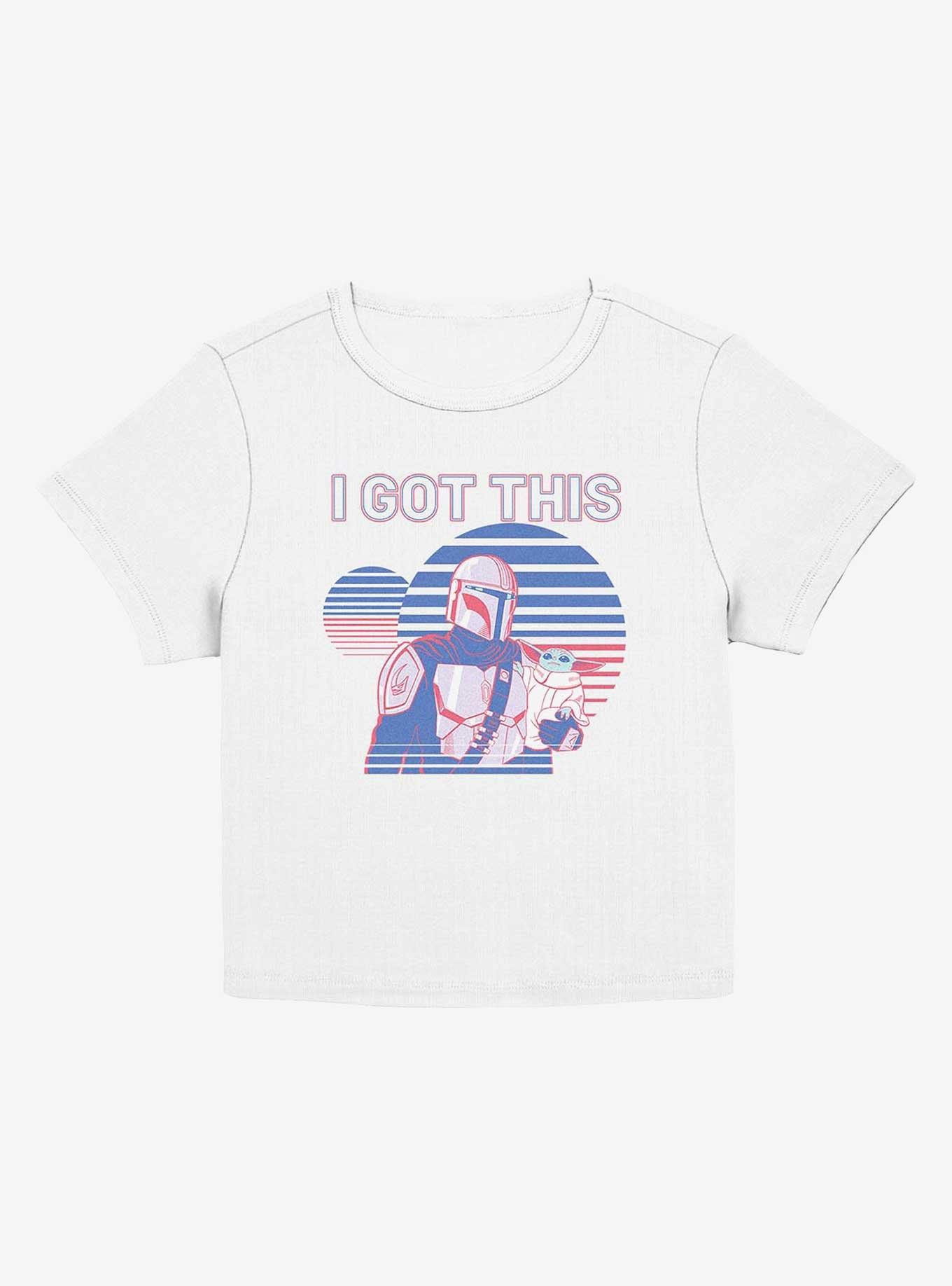 Star Wars The Mandalorian Got Stripes Junior Baby Tee, EGRET, hi-res