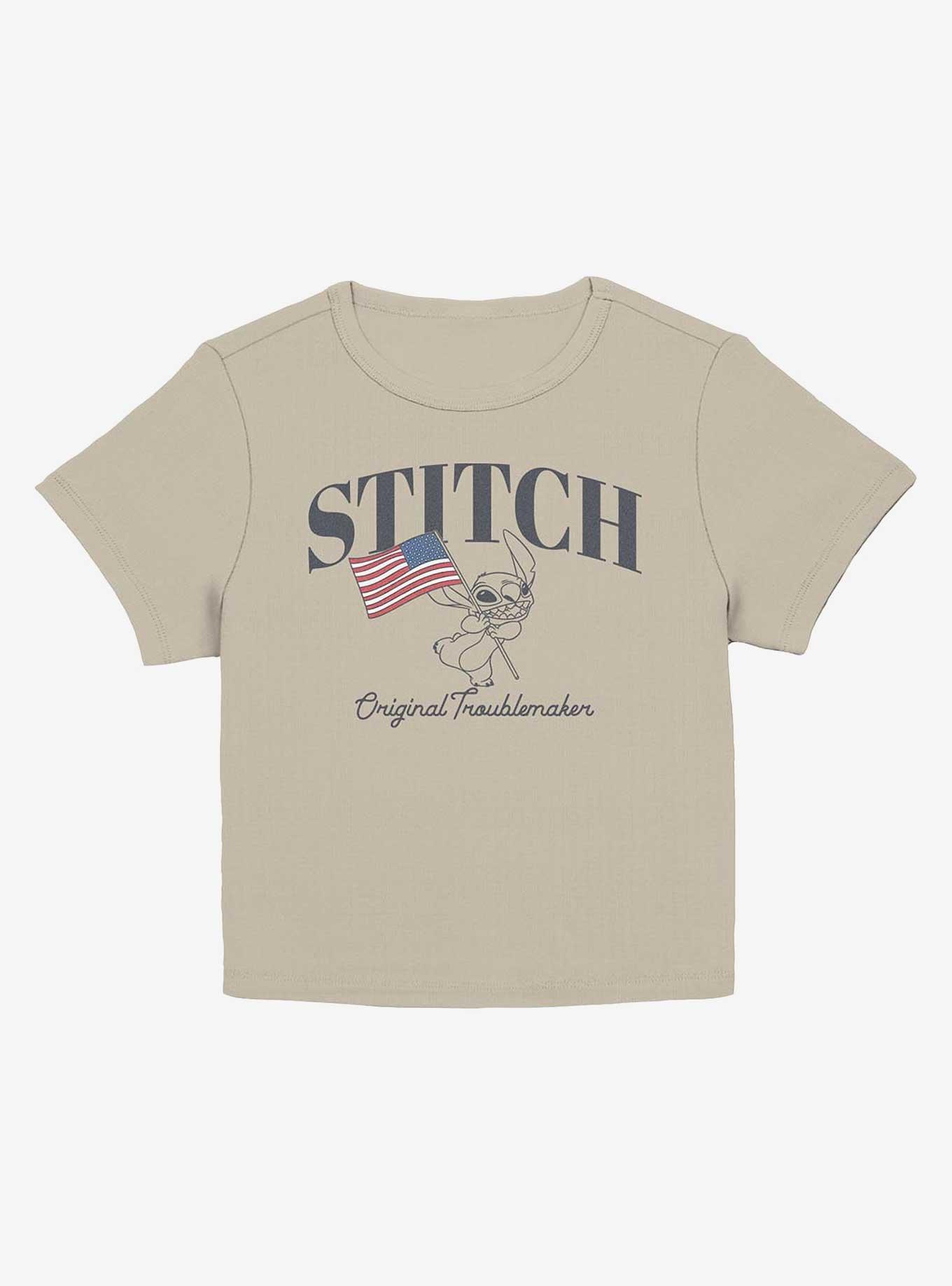Disney Lilo & Stitch Stitch Flag Junior Baby Tee, , hi-res