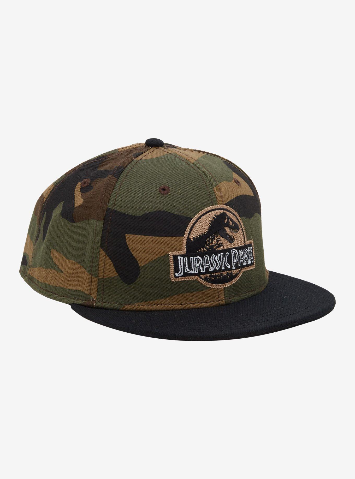 Jurassic Park Camo Ball Cap — BoxLunch Exclusive, , hi-res