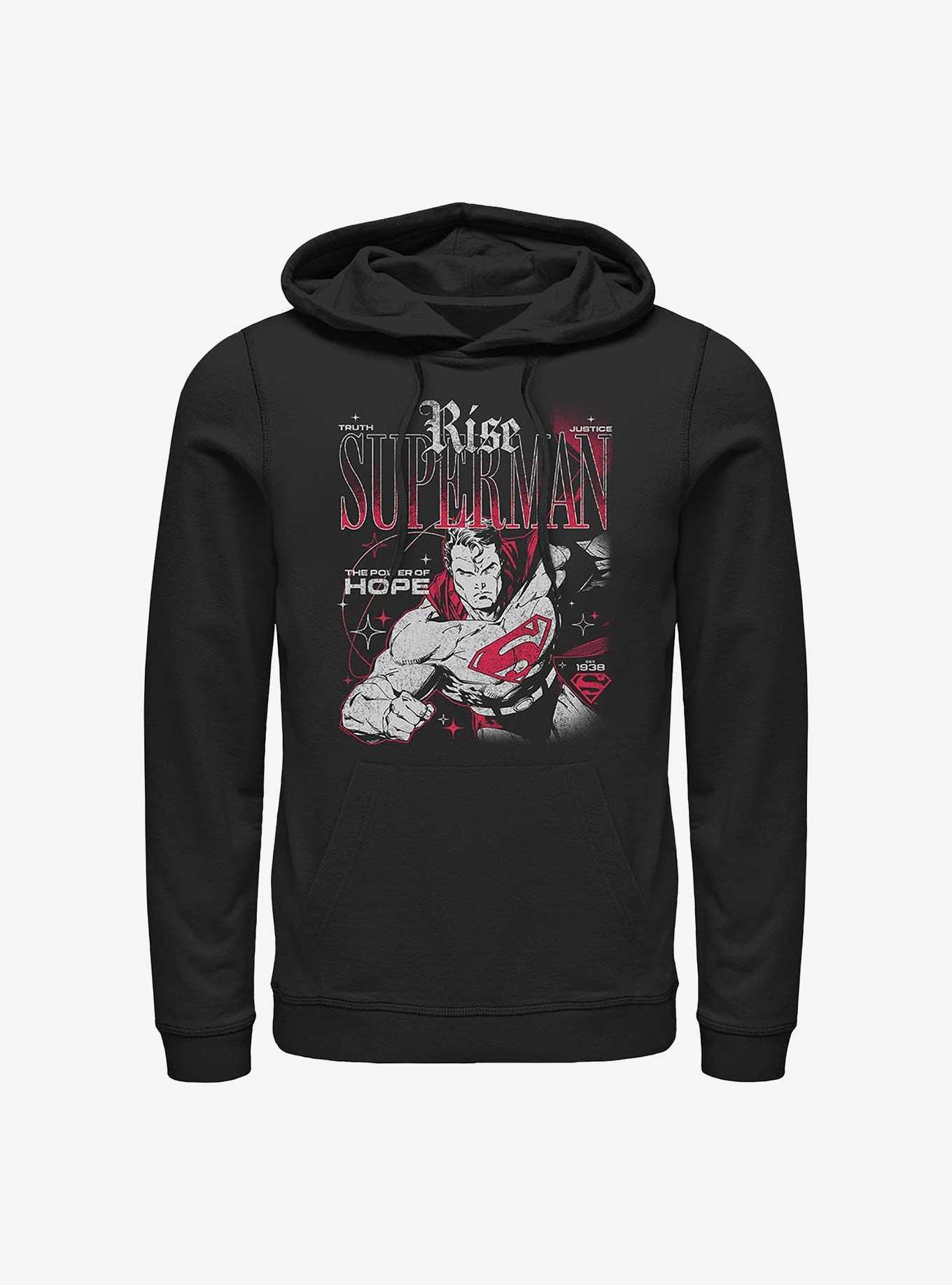 NULL DC Comics Superman Rise Truth Justice Hope Hoodie Hot Topic Exclusive