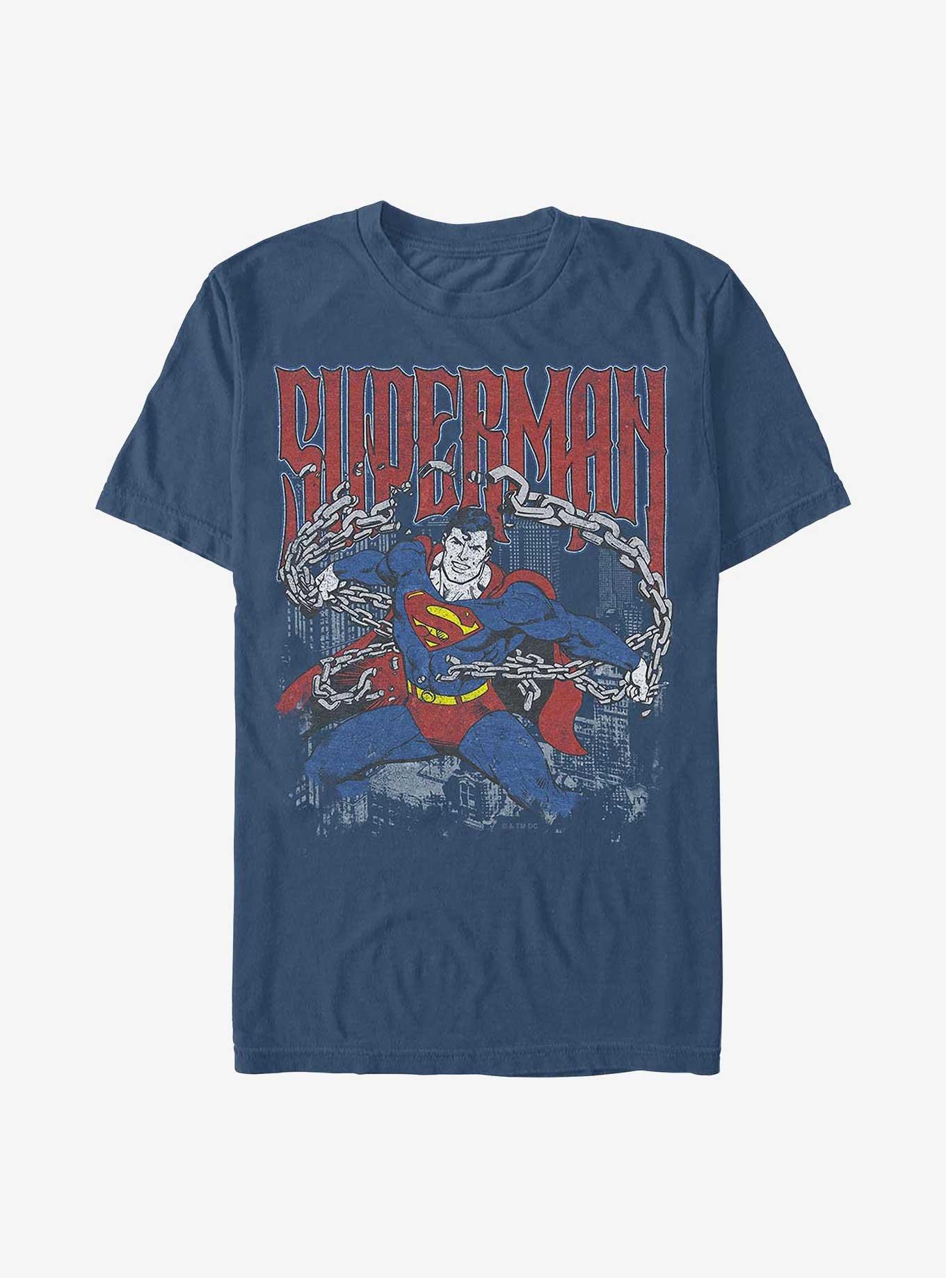 DC Comics Superman Unchained Garment Dye T-Shirt Hot Topic Web Exclusive, , hi-res