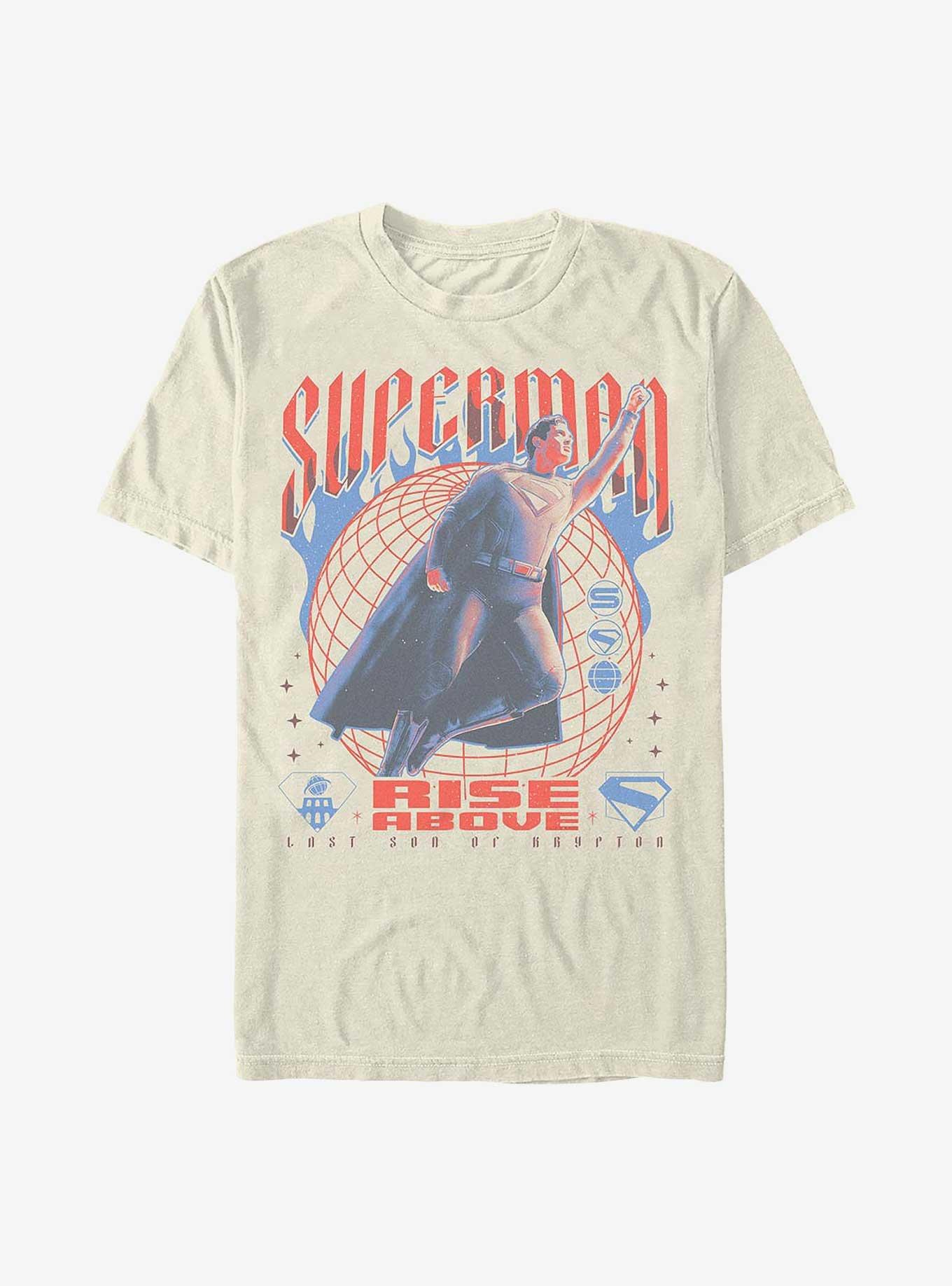 DC Comics Superman Rise Above Garment Dye T-Shirt Hot Topic Exclusive, , hi-res