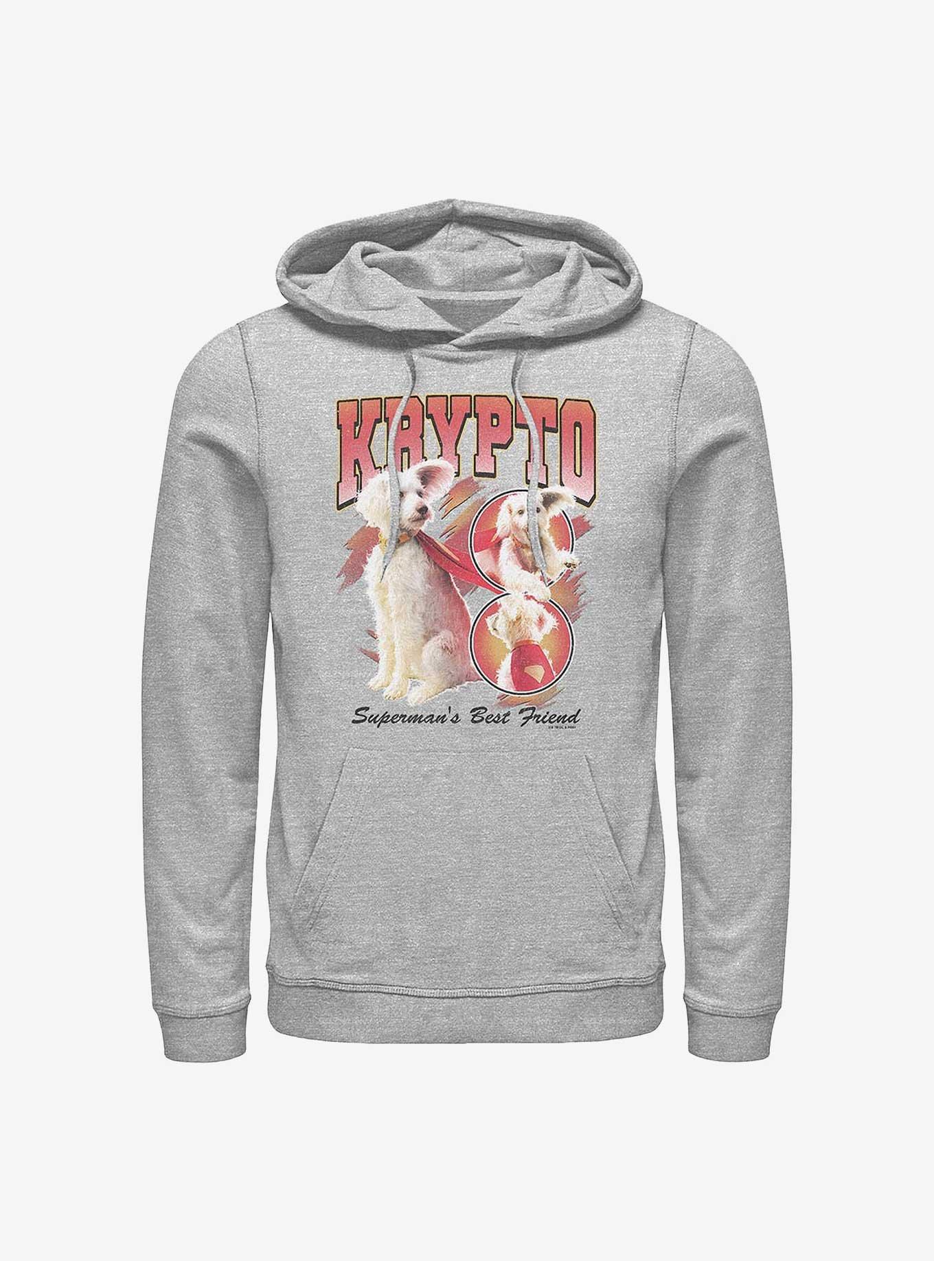 DC Comics Superman Krypto Superman's Best Friend Hoodie Hot Topic Web Exclusive, ATH HTR, hi-res
