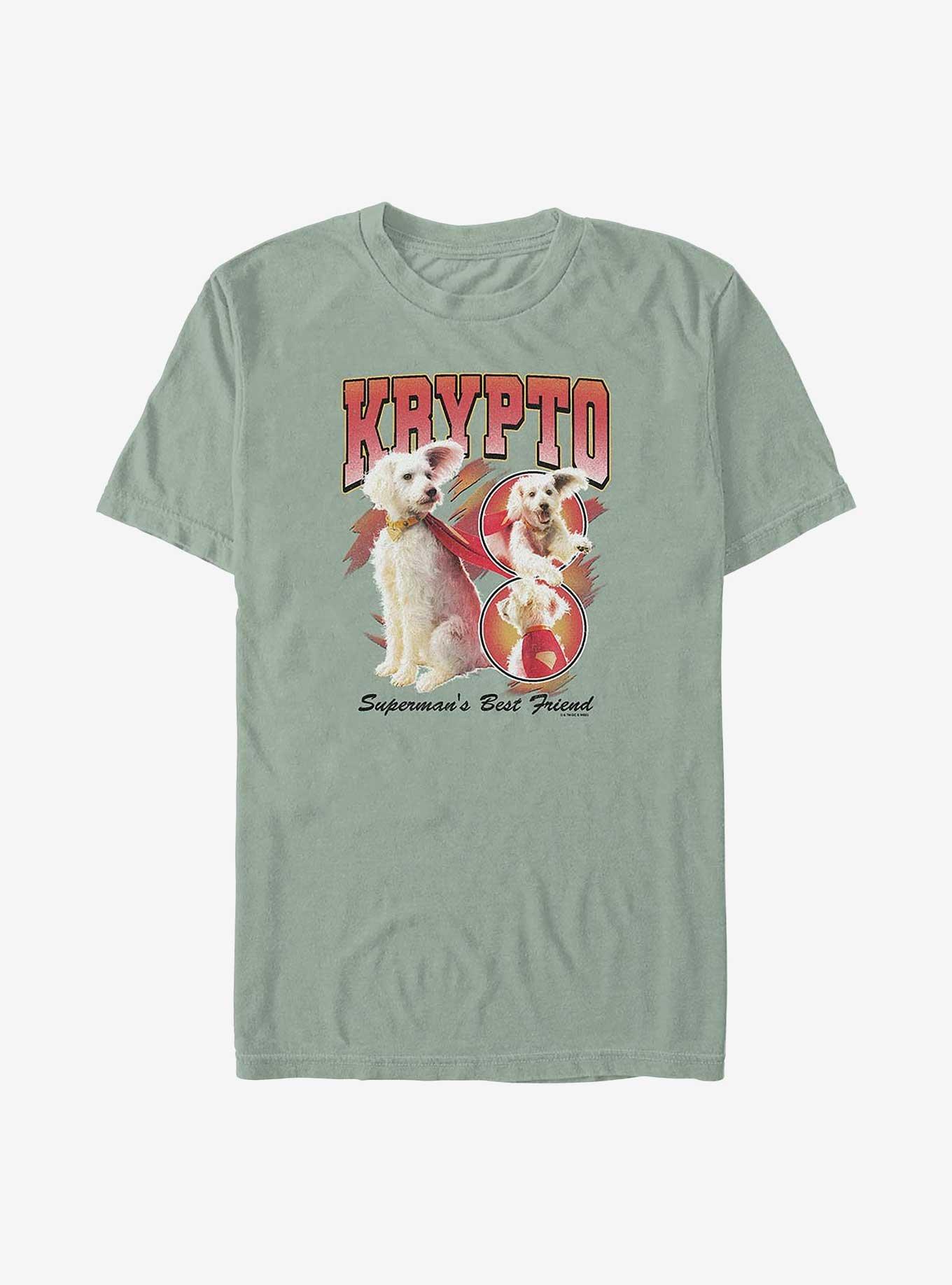 DC Comics Superman Krypto Superman's Best Friend Garment Dye T-Shirt Hot Topic Web Exclusive, BAY, hi-res