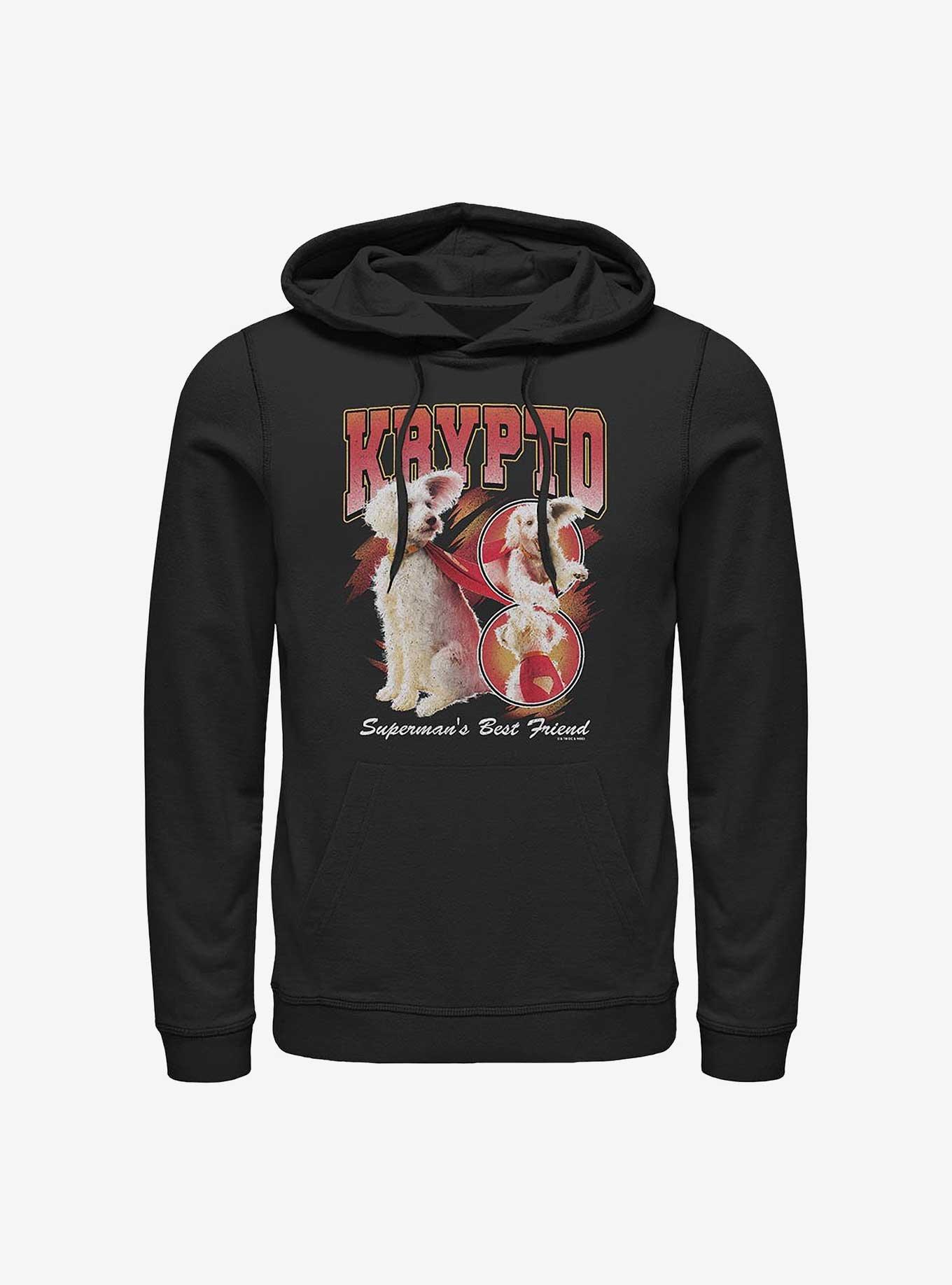 DC Comics Superman Krypto Superman's Best Friend Hoodie Hot Topic Web Exclusive, BLACK, hi-res