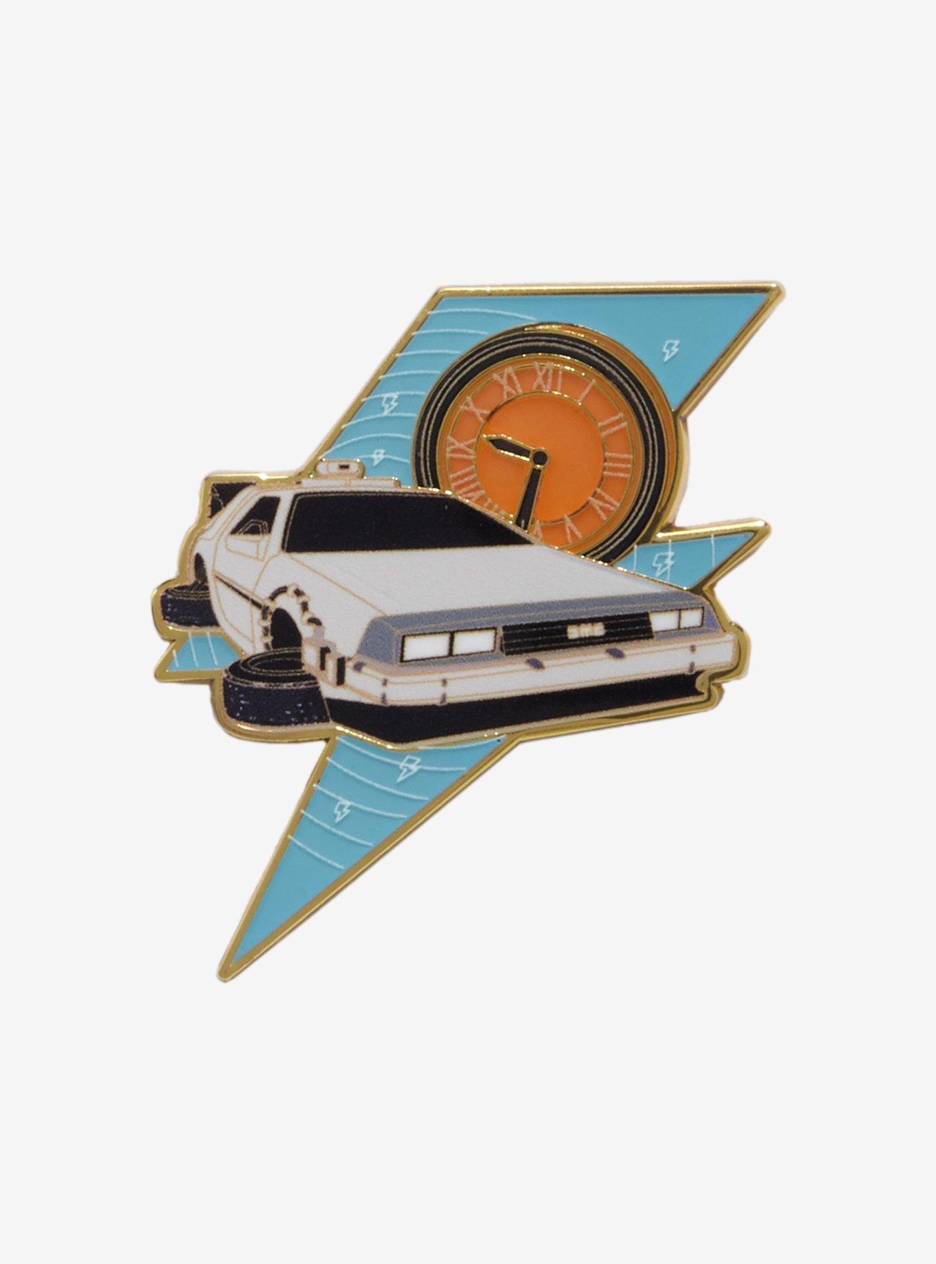 Back to the Future Clock Glow-in-the-Dark Enamel Pin, , hi-res